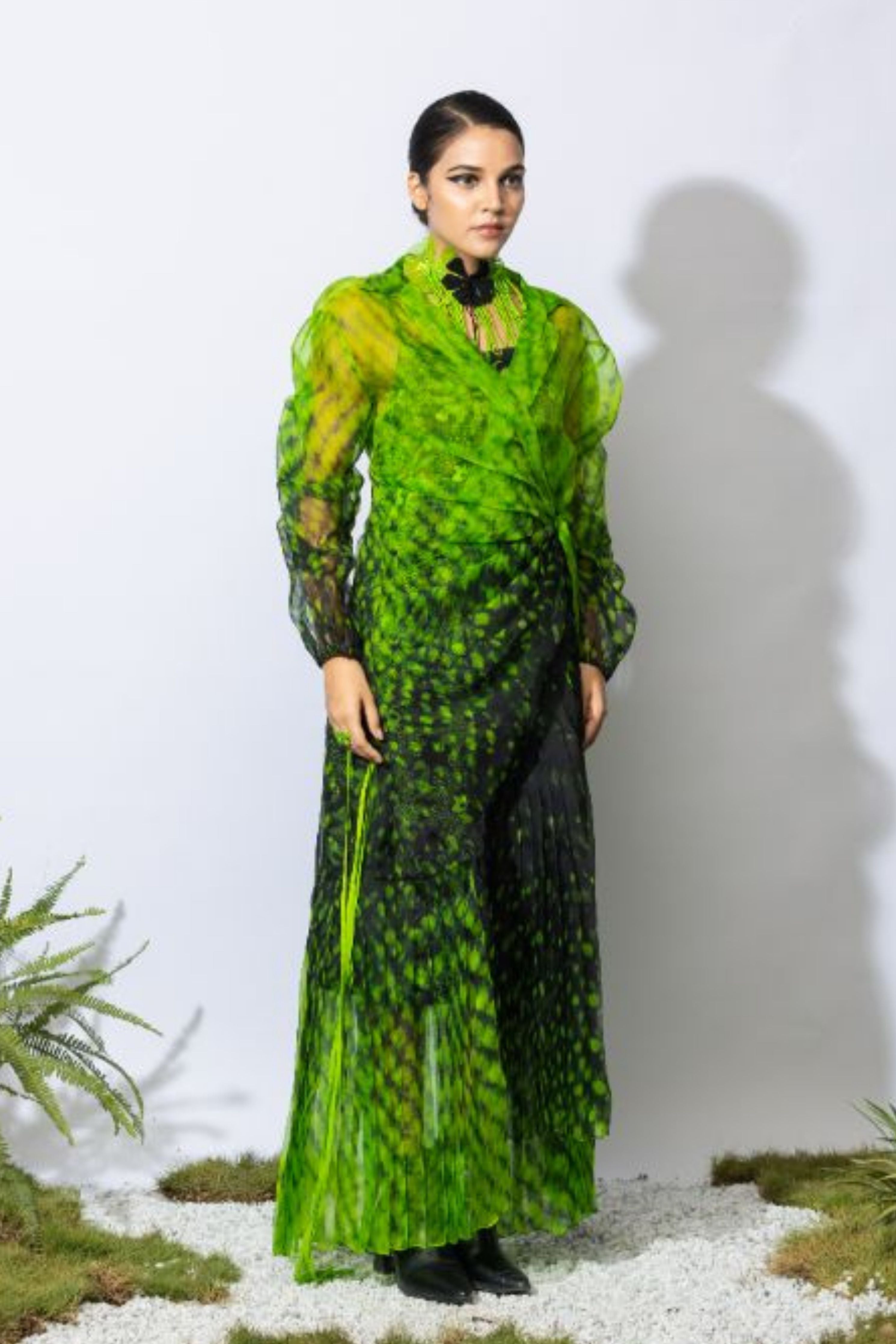 Aquamonarch Wrap Dress
