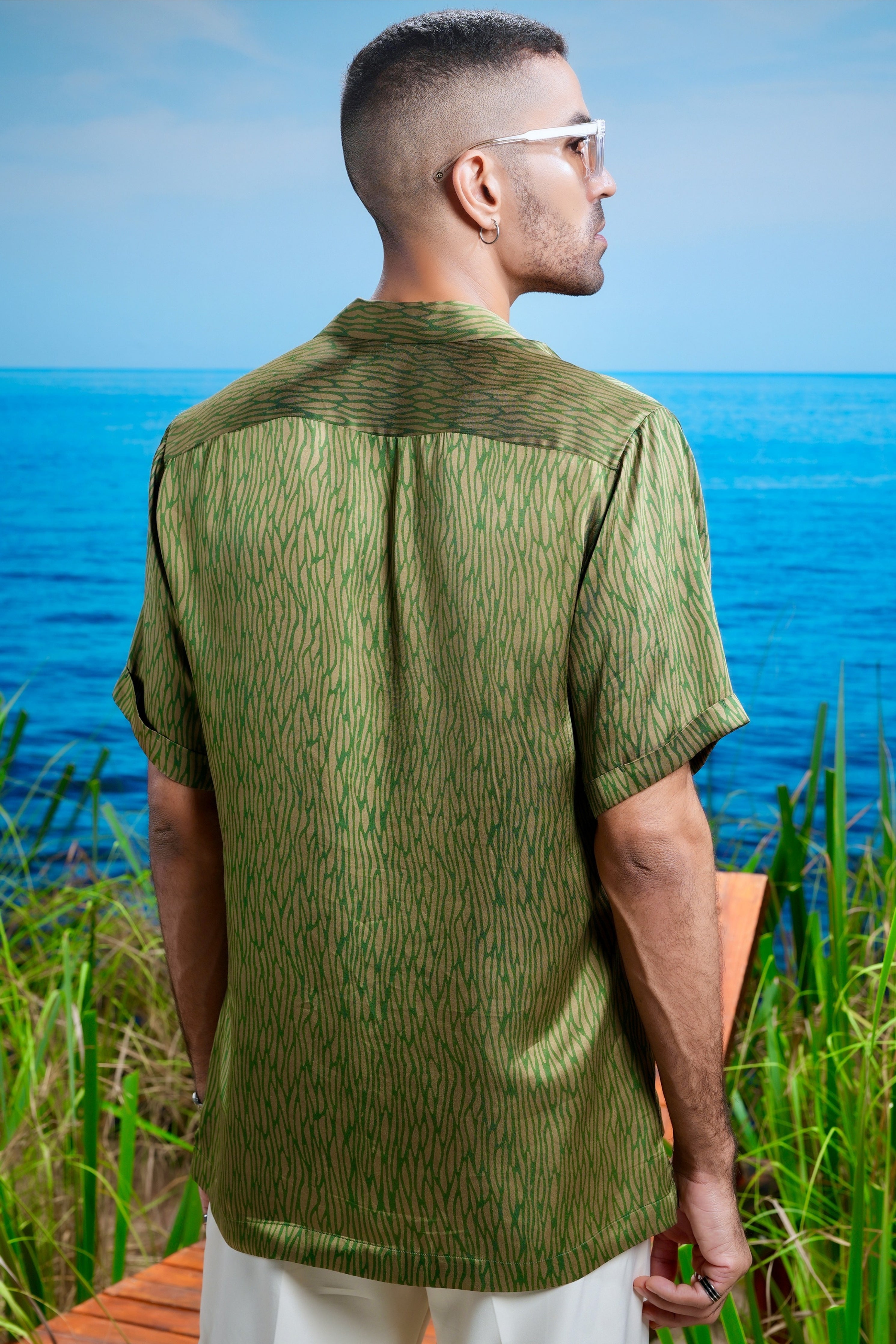 Jade Zephyr Habutai Silk Shirt