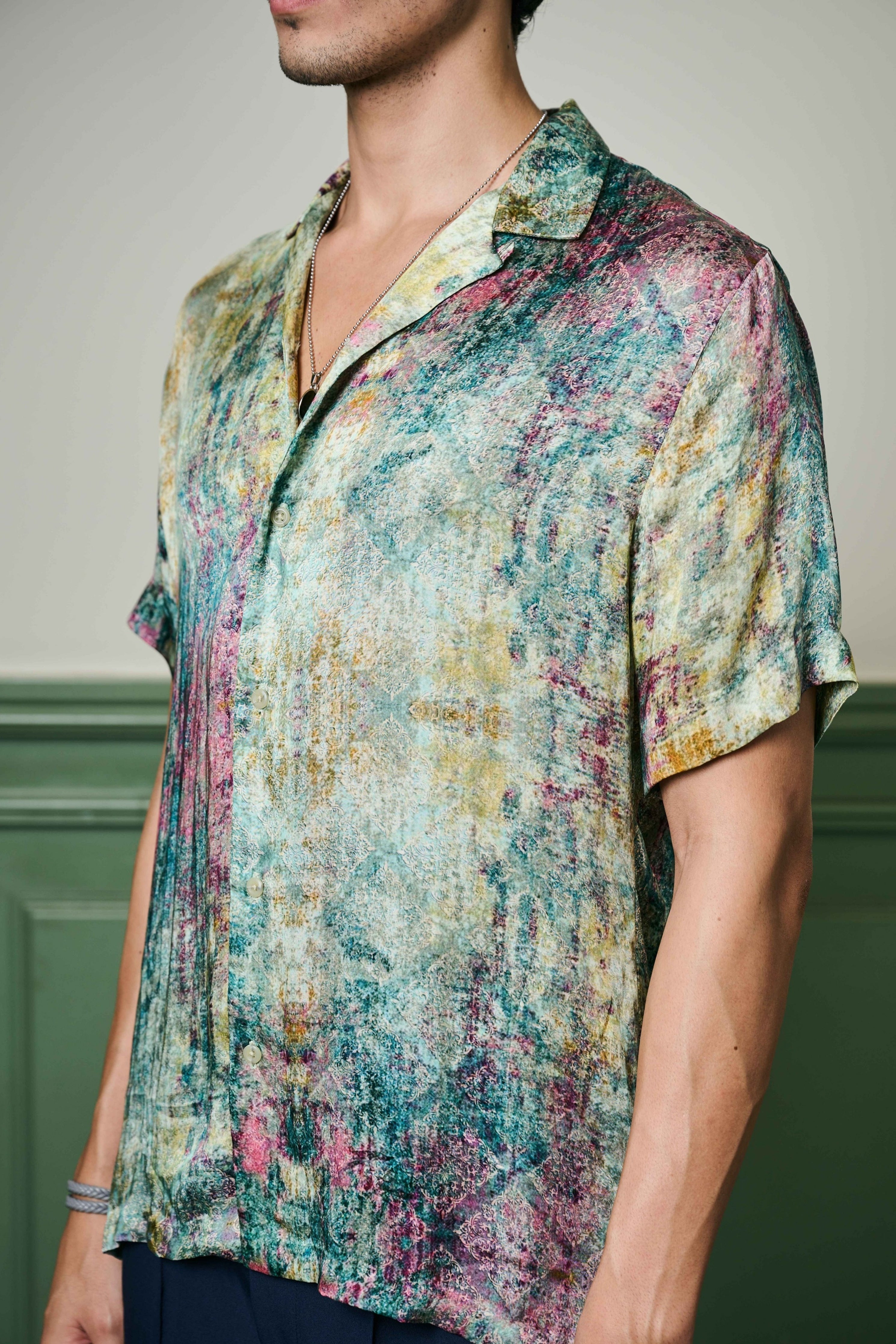 Dulquer Salman in Mystic Terrain Habutai Silk Shirt