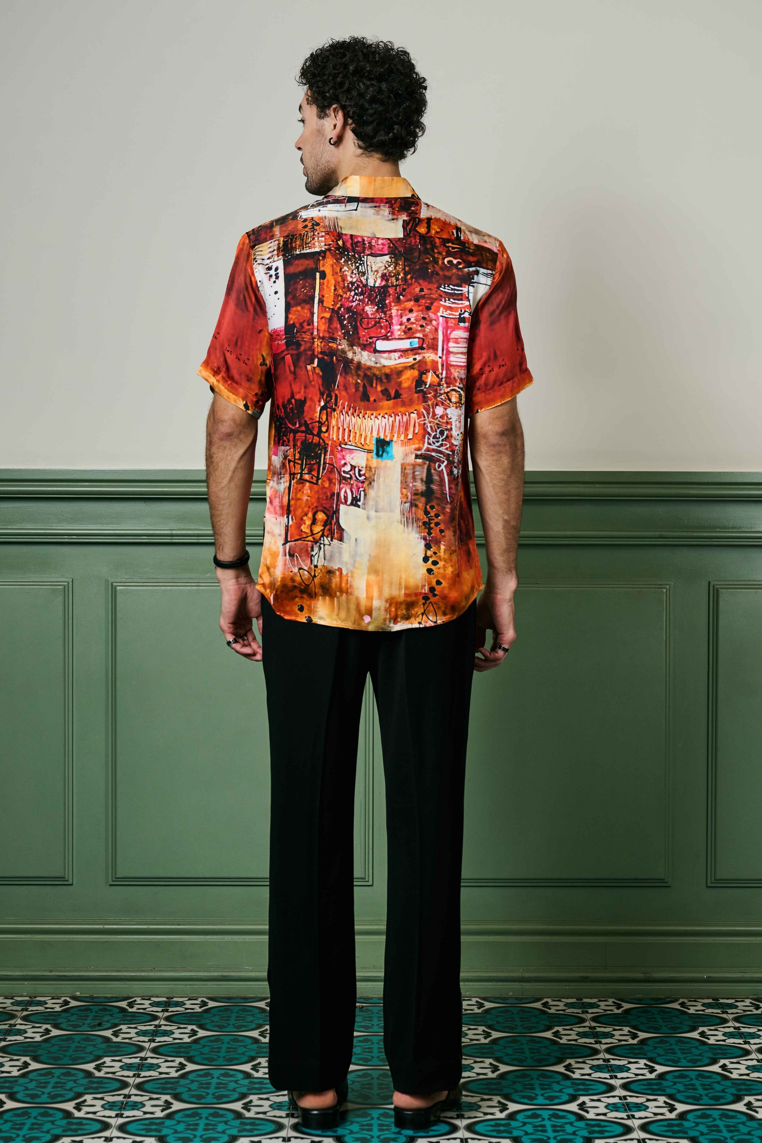 Ember Oasis Habutai Silk Shirt