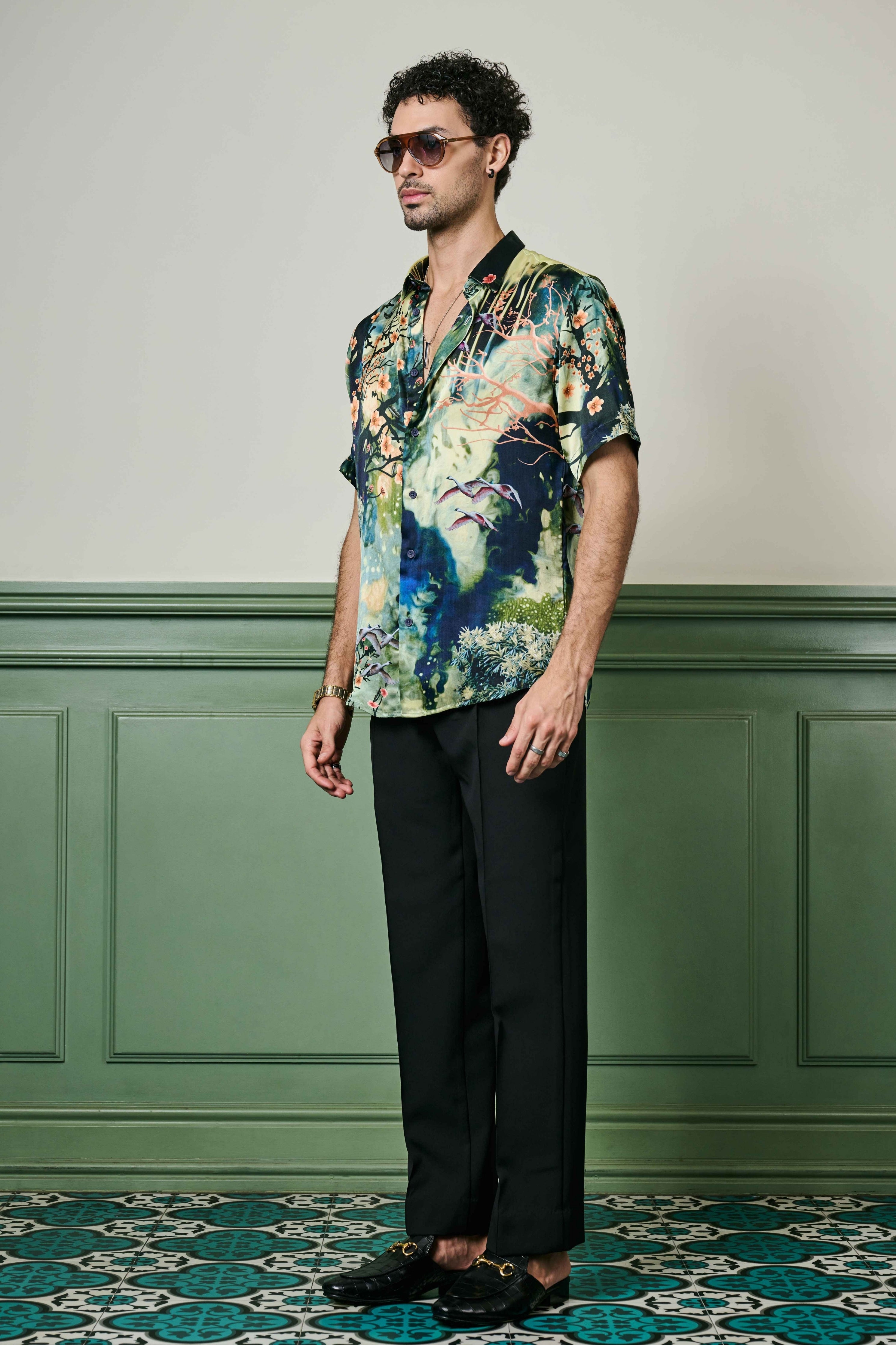 Enchanted Evening Habutai Silk Shirt