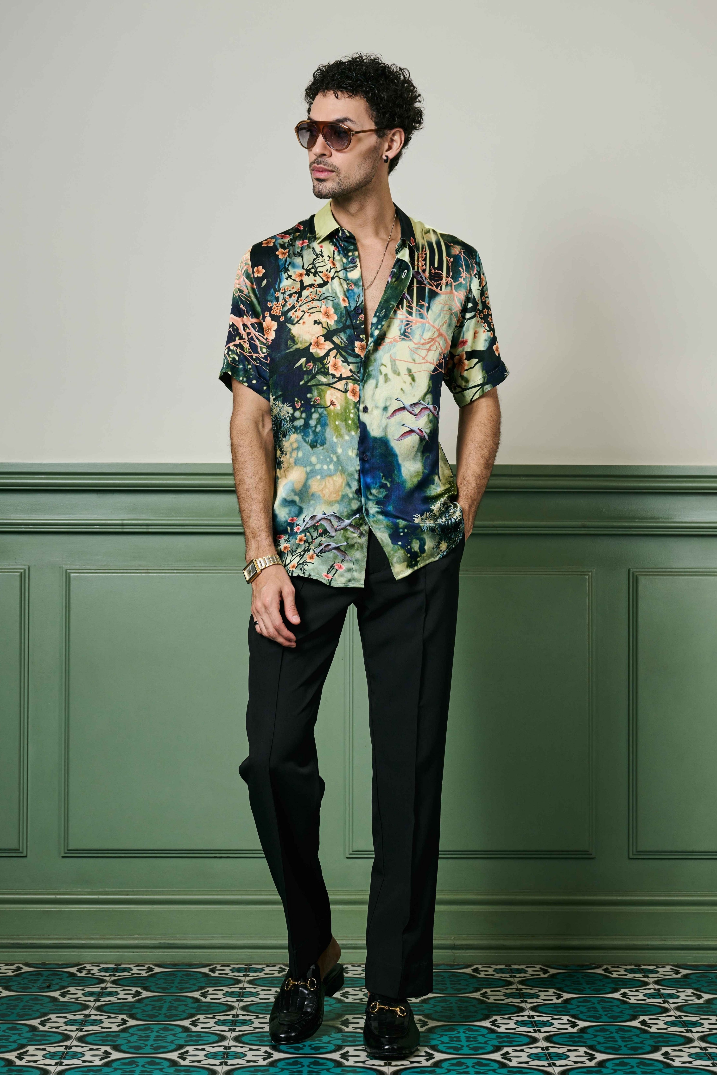 Enchanted Evening Habutai Silk Shirt