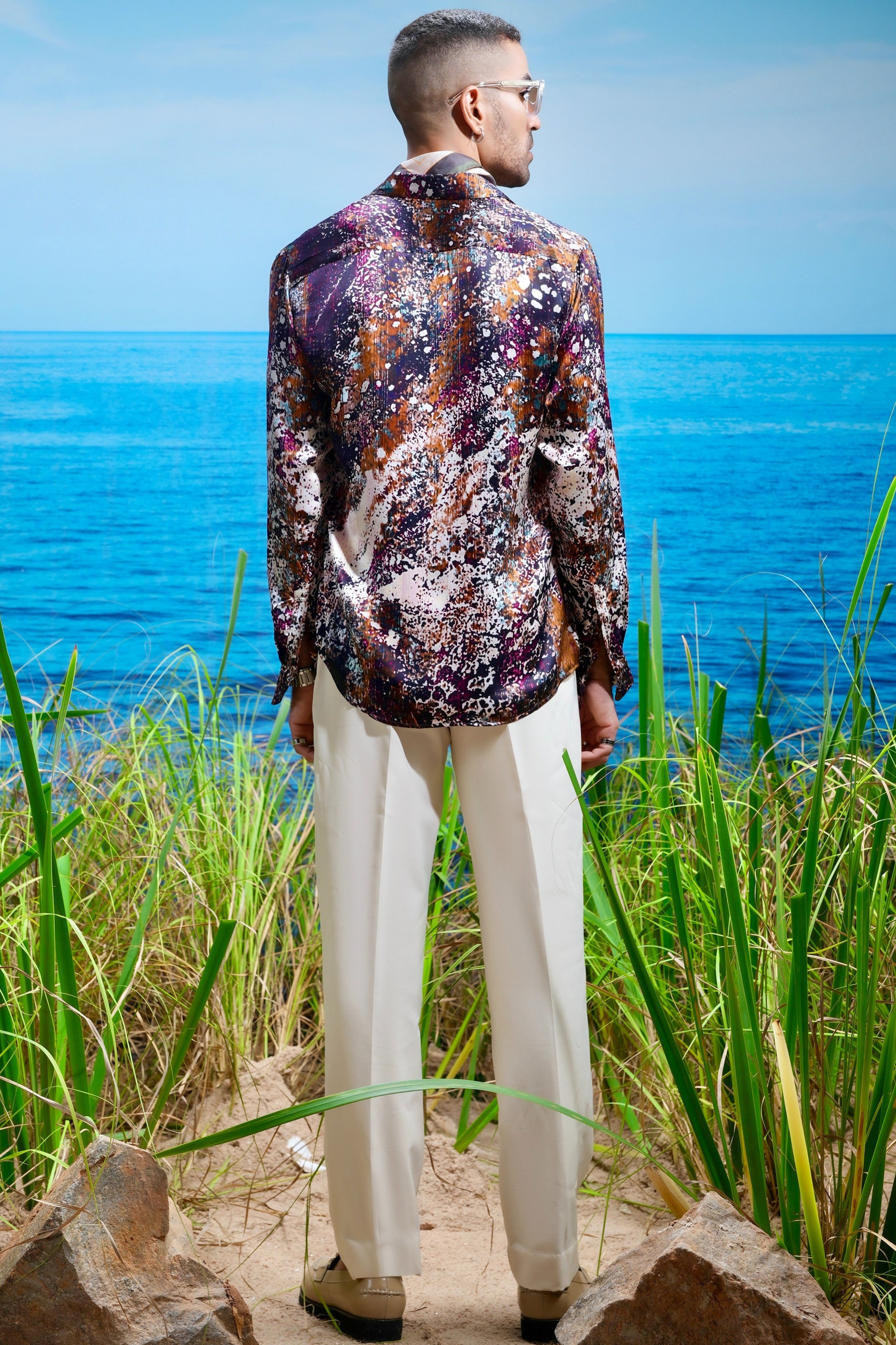 Seraphic Cascade Habutai Silk Shirt