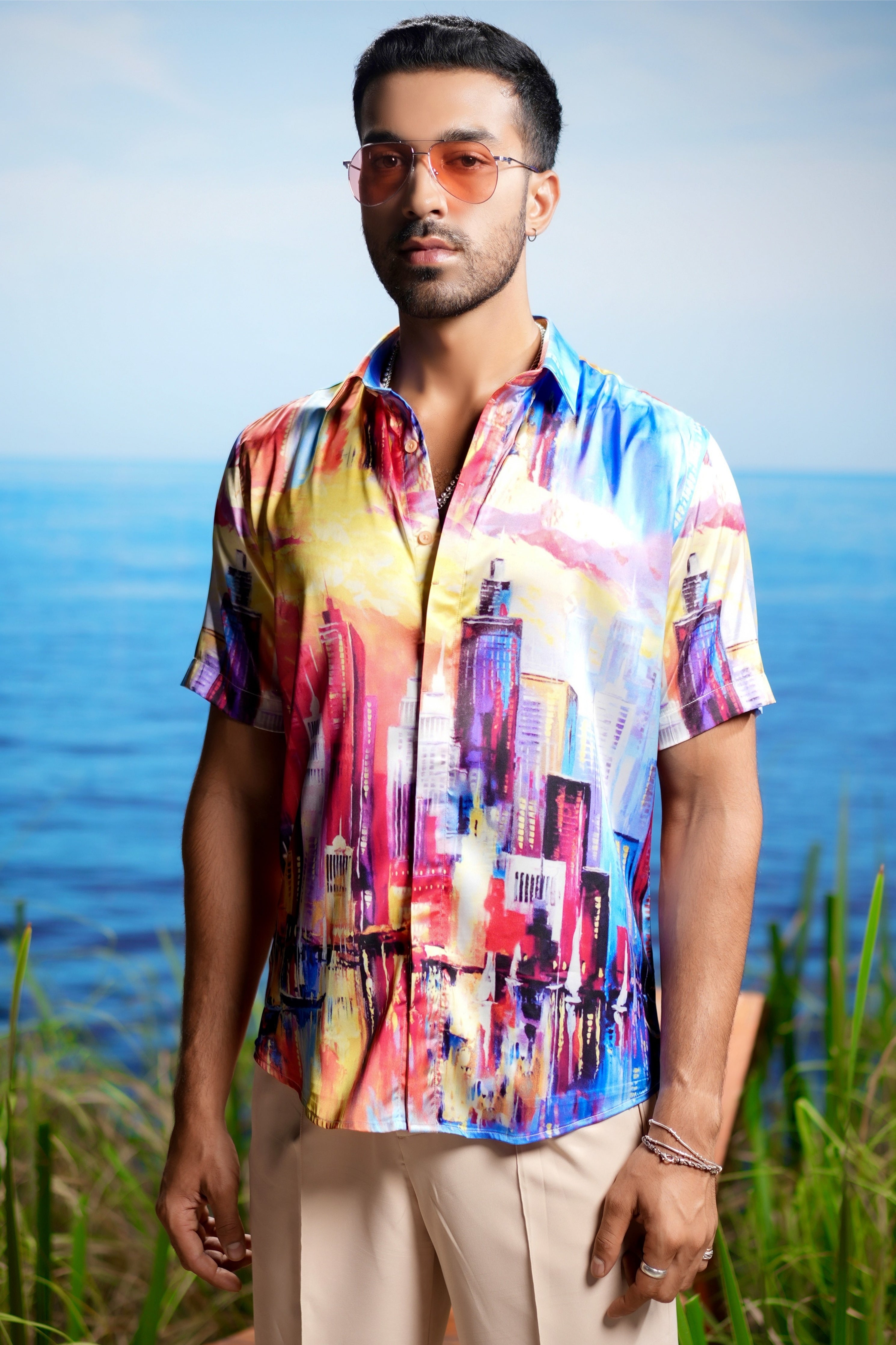 Sienna Twilight Habutai Silk Shirt