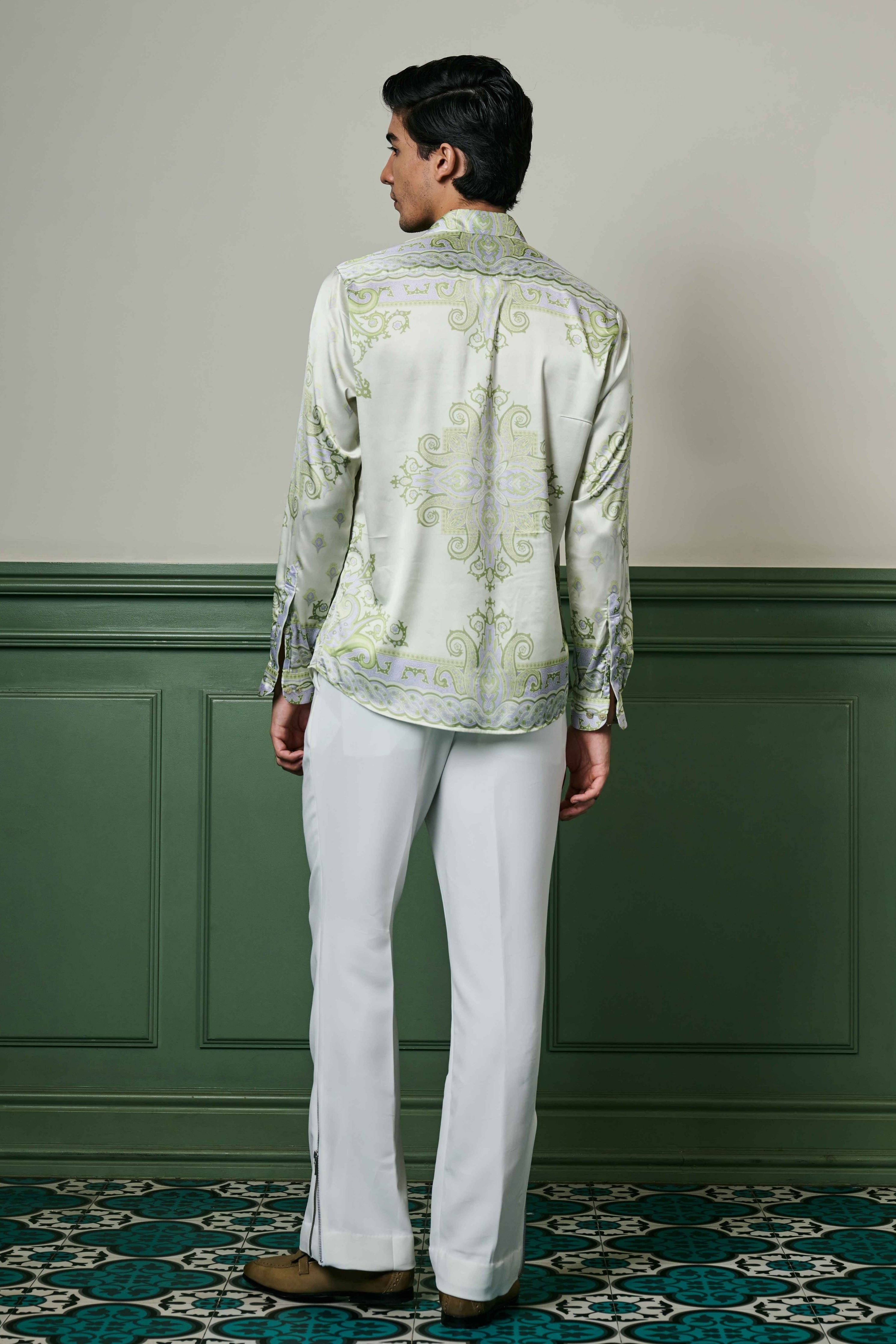 Mint Reverie Habutai Silk Shirt