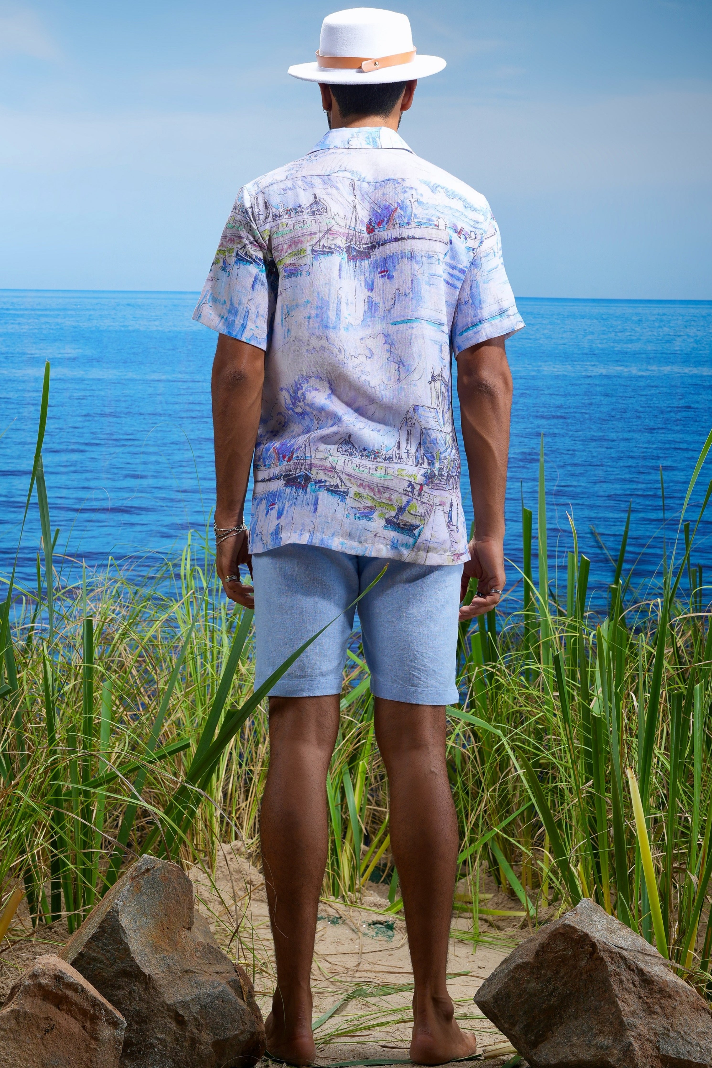 Ibiza Breeze Linen Cuban Shirt