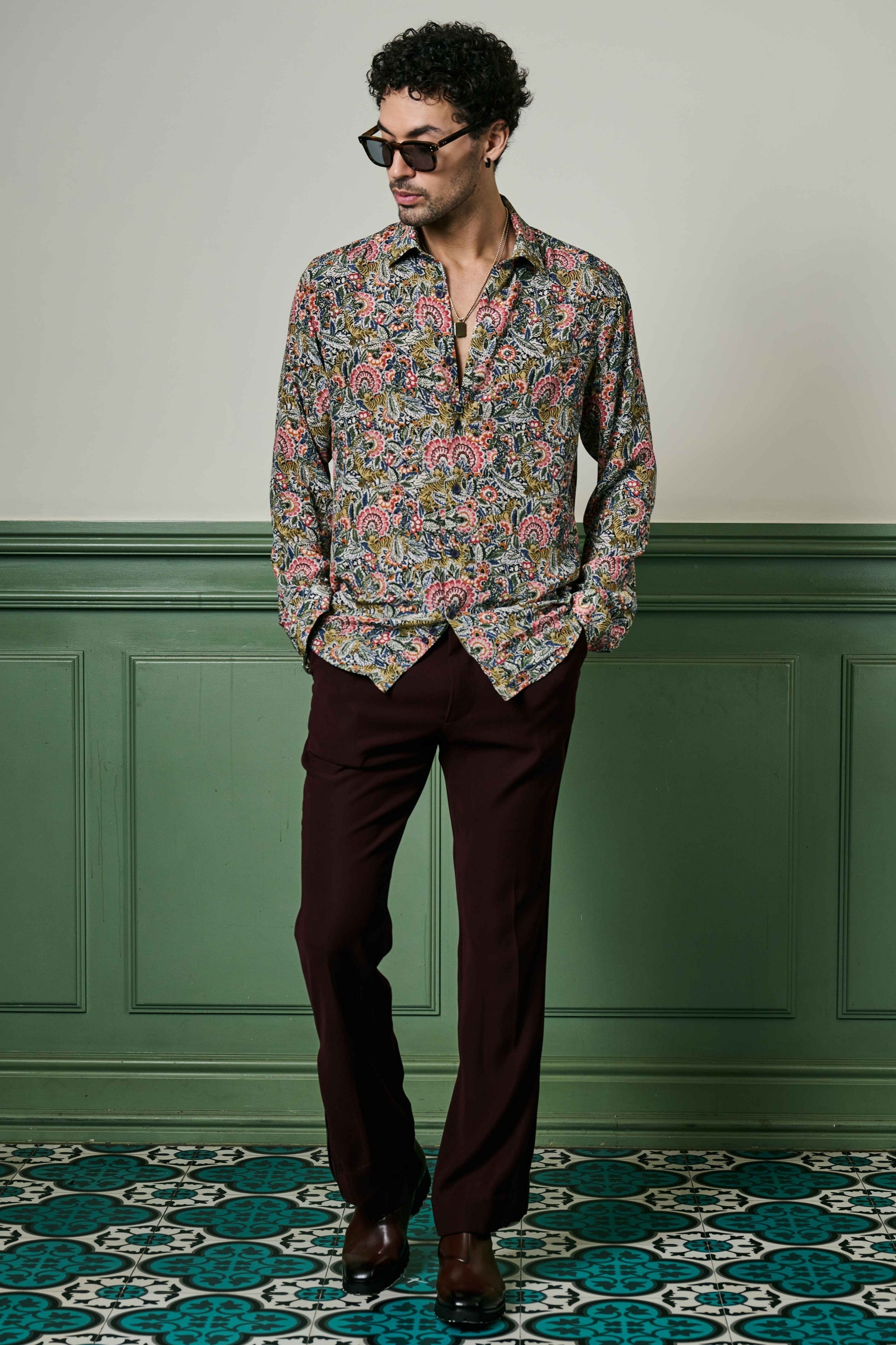 Fleur Euphoria Habutai Silk Shirt