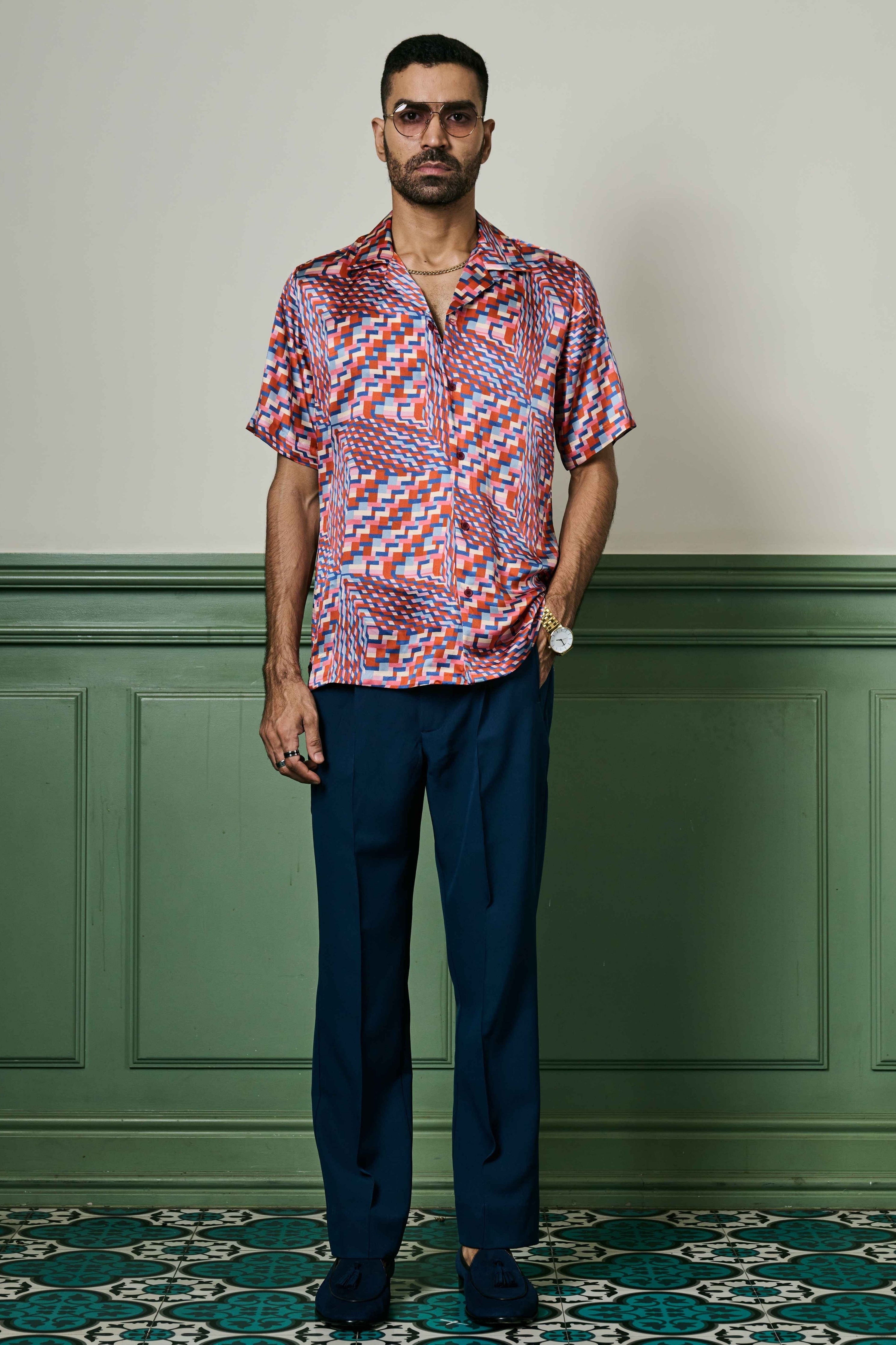 Mirage Rhapsody Habutai Silk Shirt