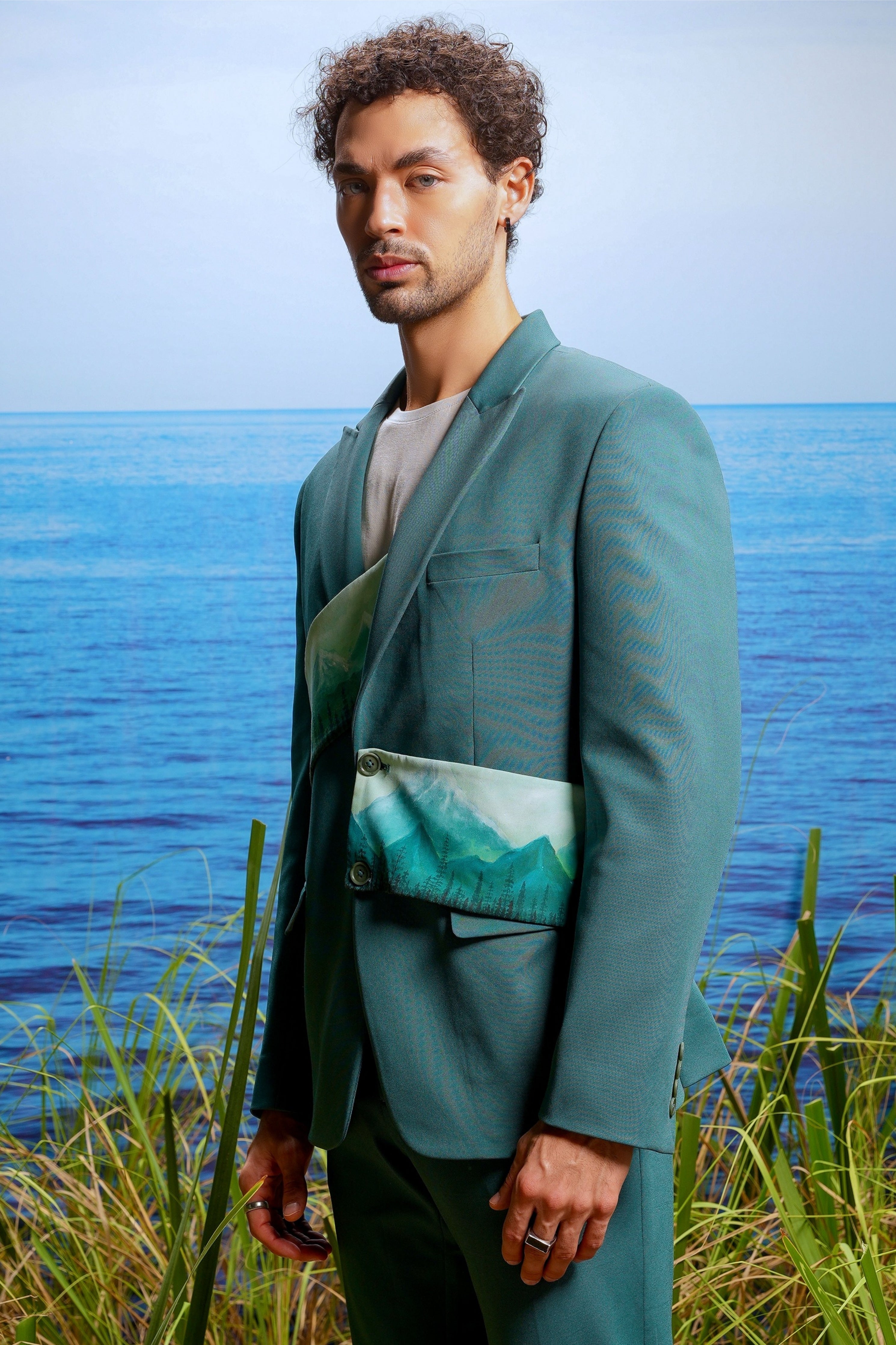 Château Peaks Hand-Painted Ceremonial Suit