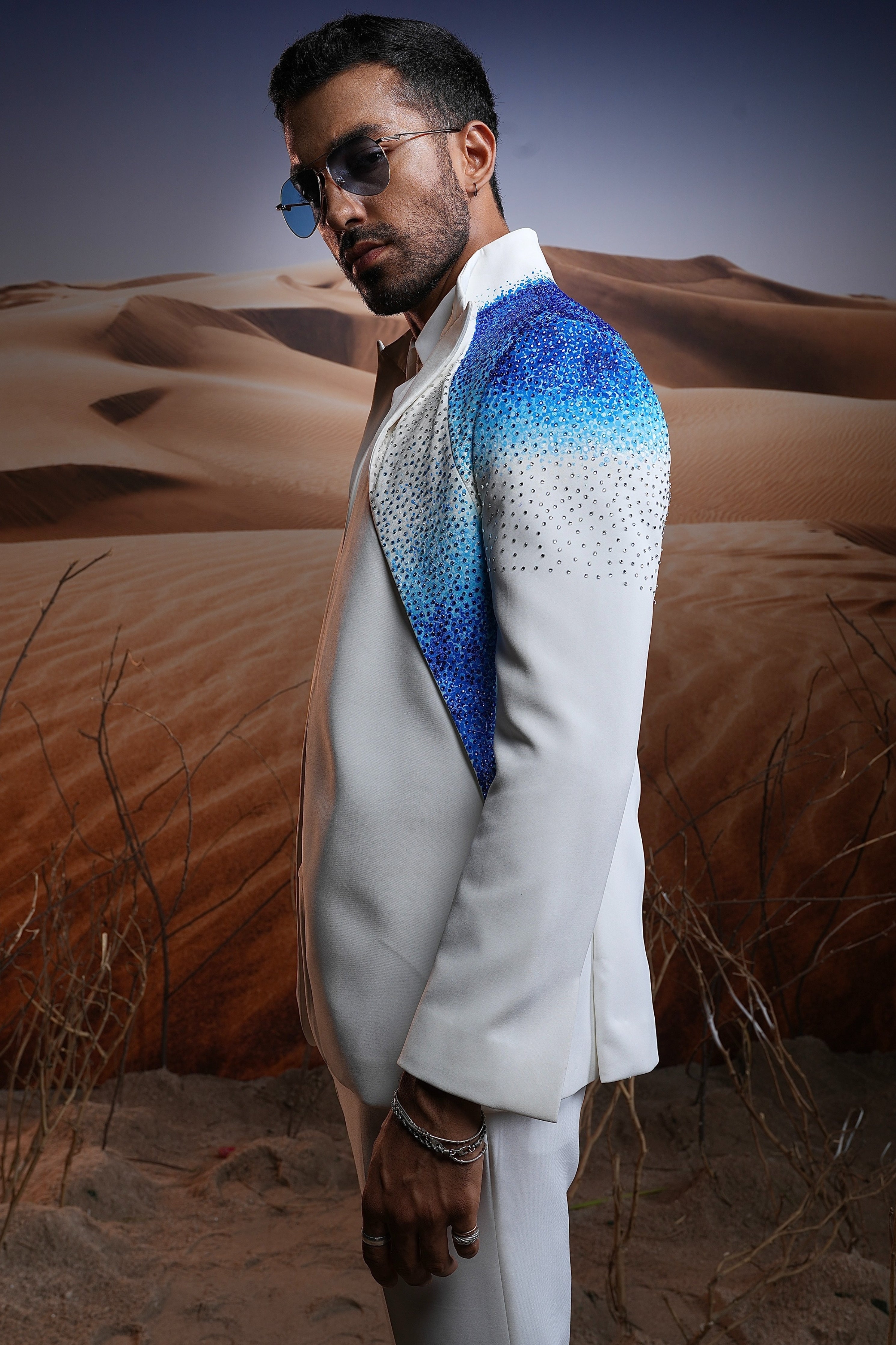 Blue Ice Swarovski Ceremonial Suit