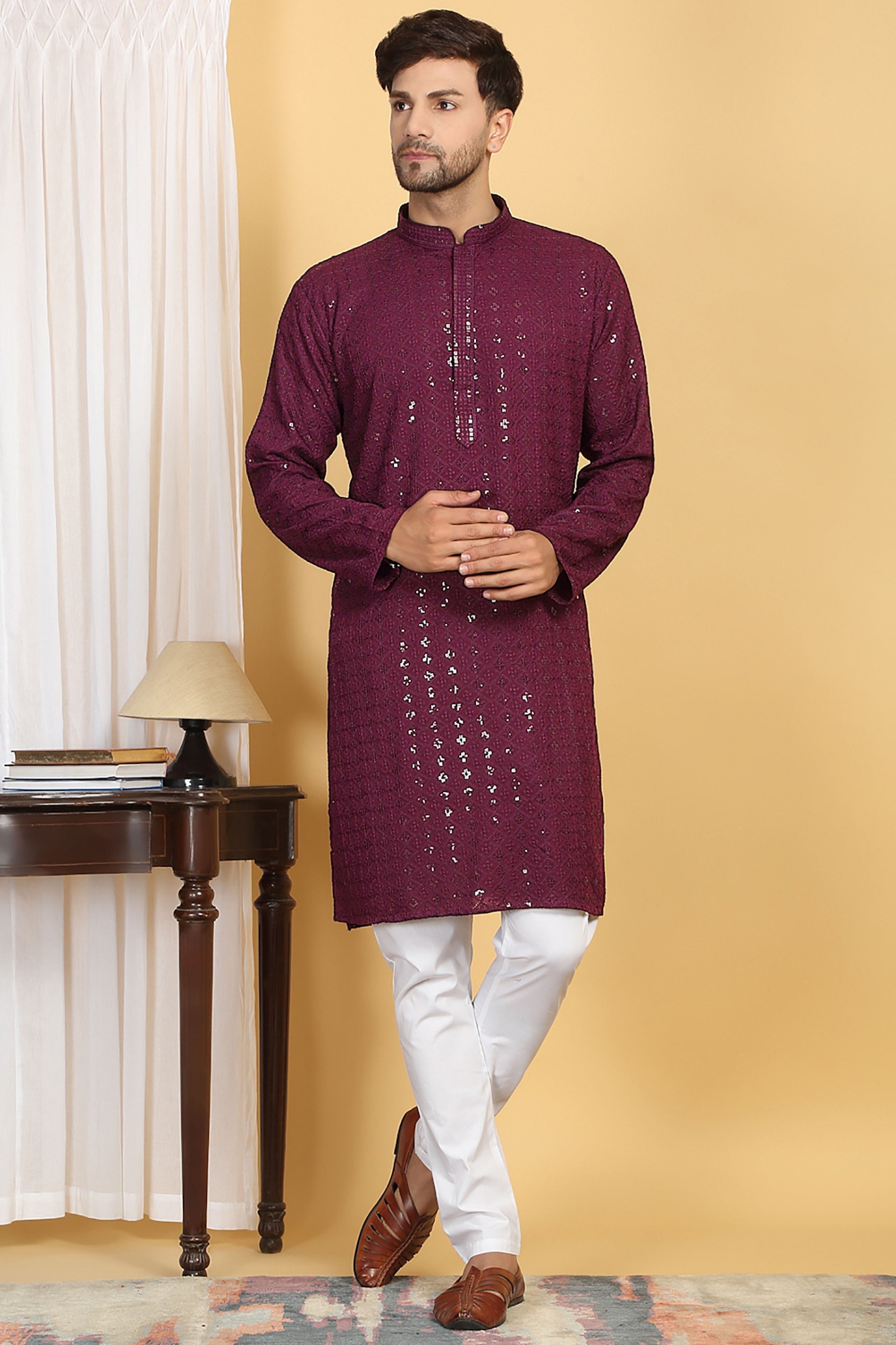 Harsh Thread Embroidered Kurta Pant Set