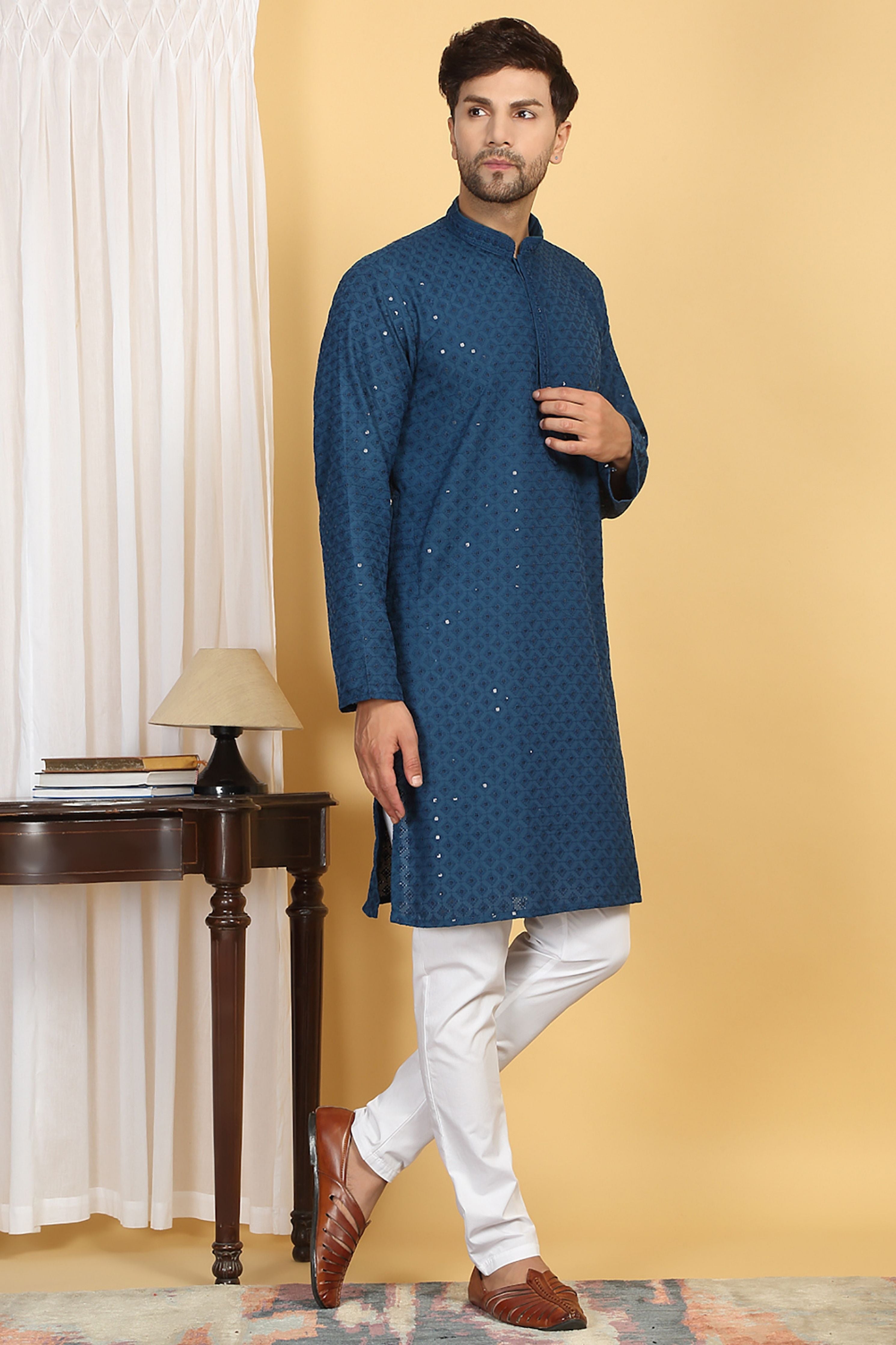 Harshit Embroidered  Kurta Pants  Set