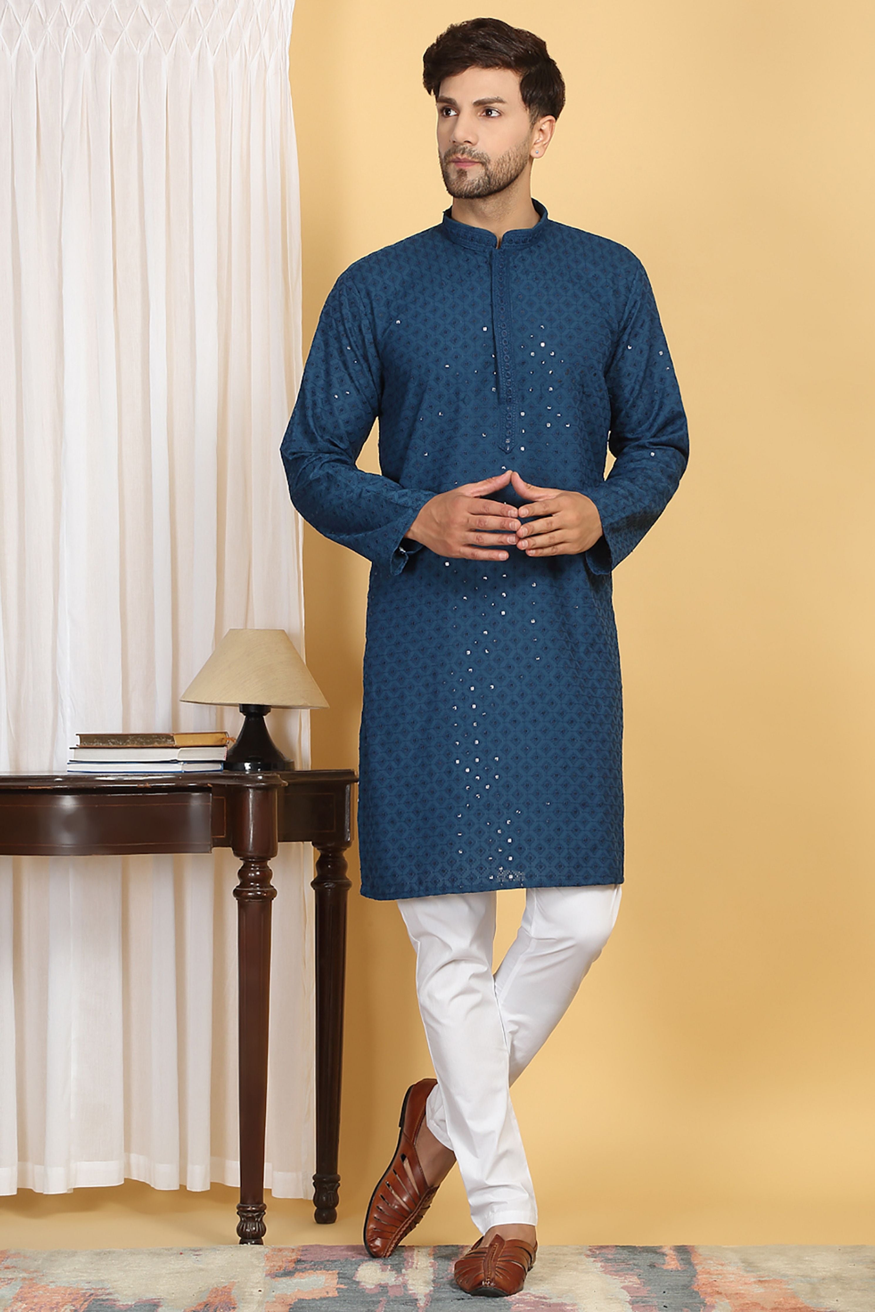 Harshit Embroidered  Kurta Pants  Set