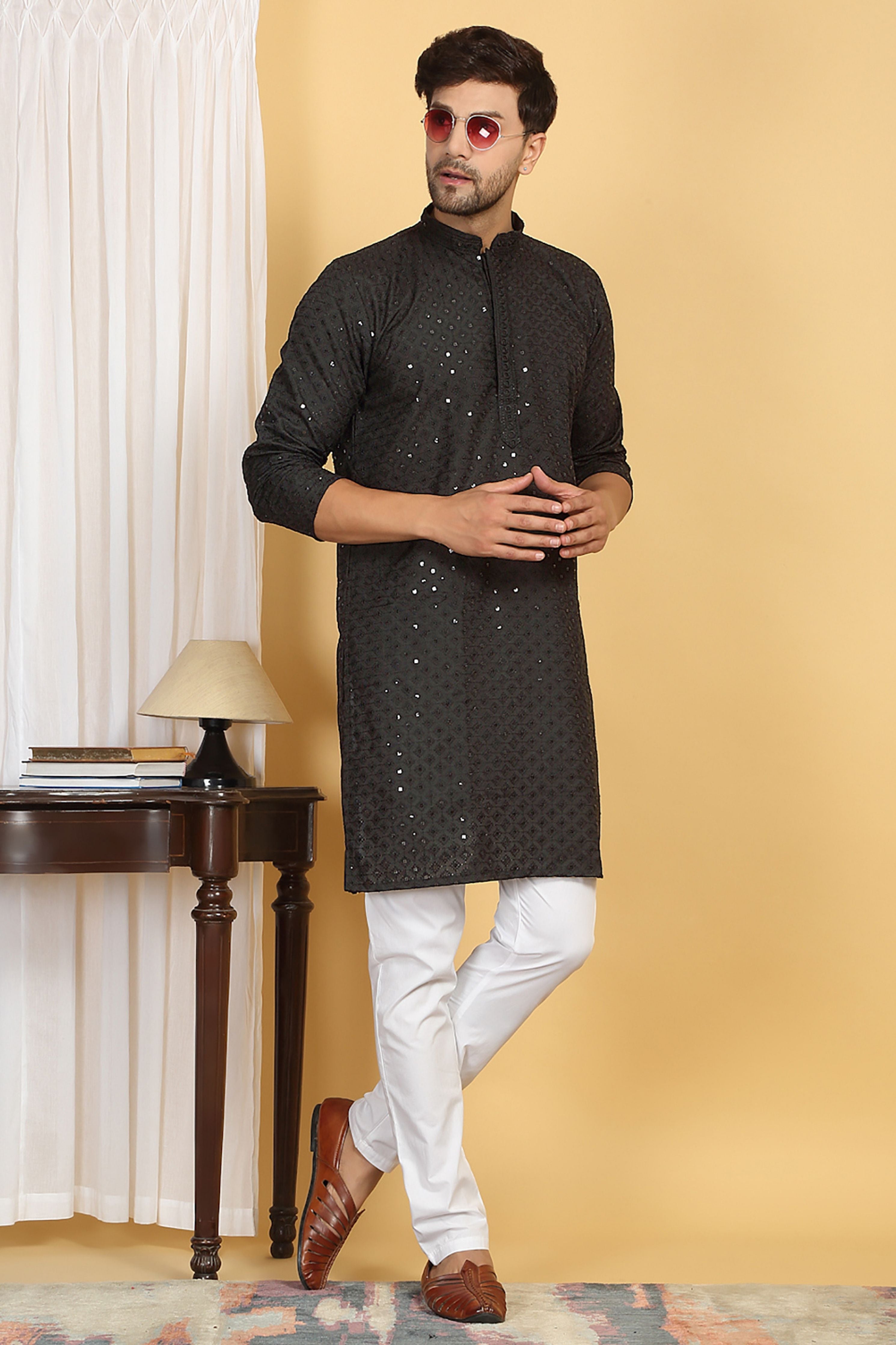 Harshit  Embroidered  Kurta Pants  Set