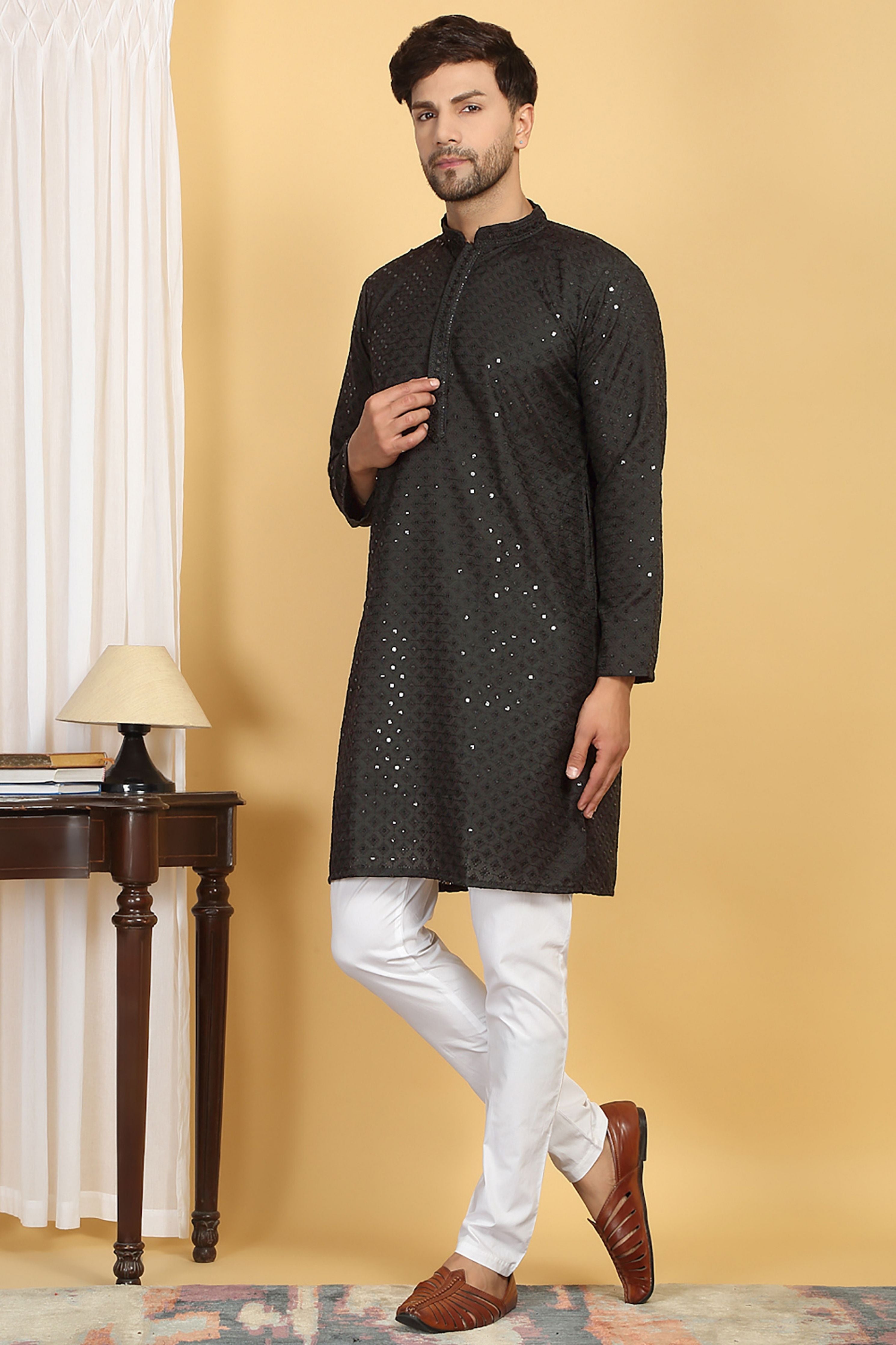 Harshit  Embroidered  Kurta Pants  Set