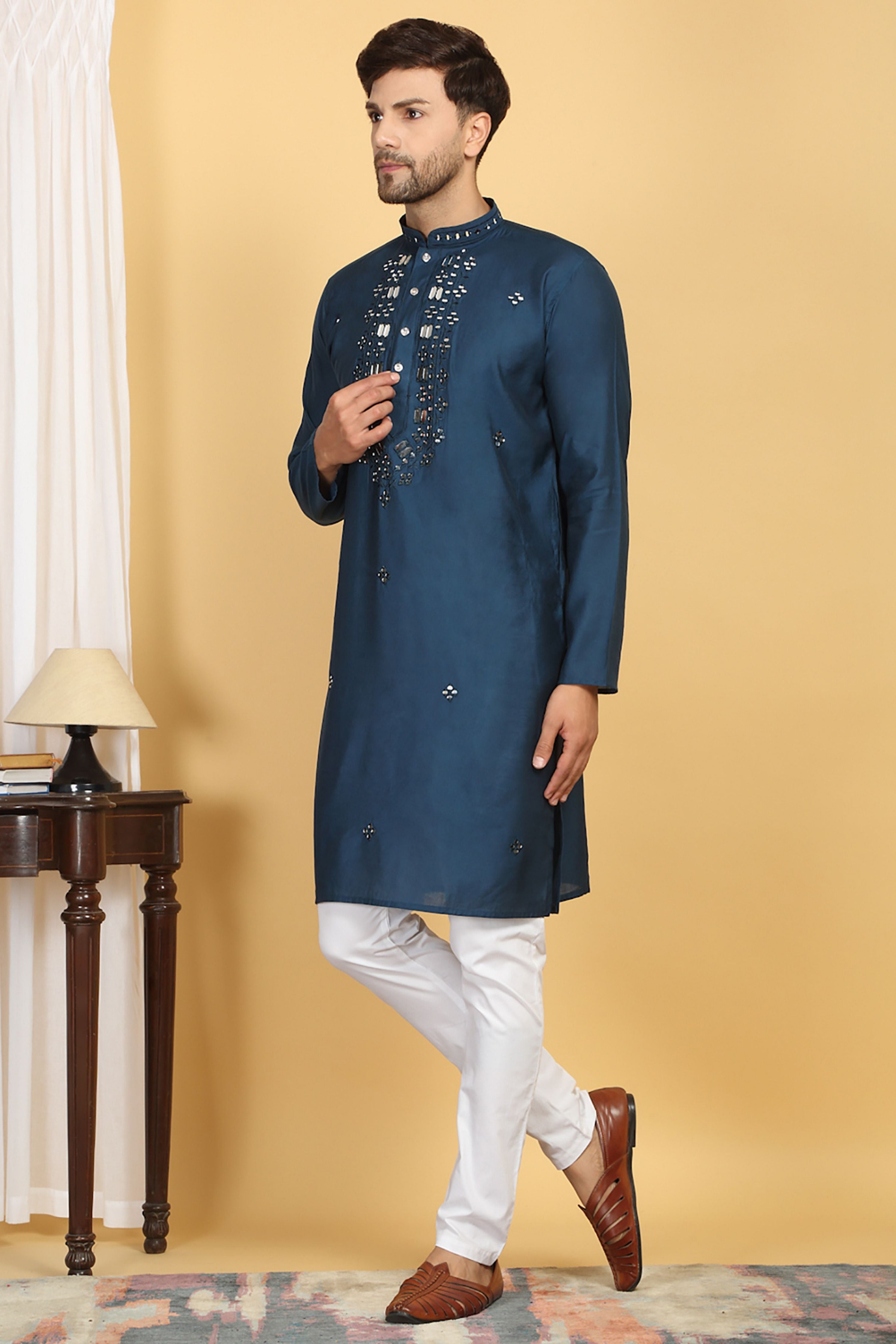 Rajat  Mirror Embroidery Work Kurta Set