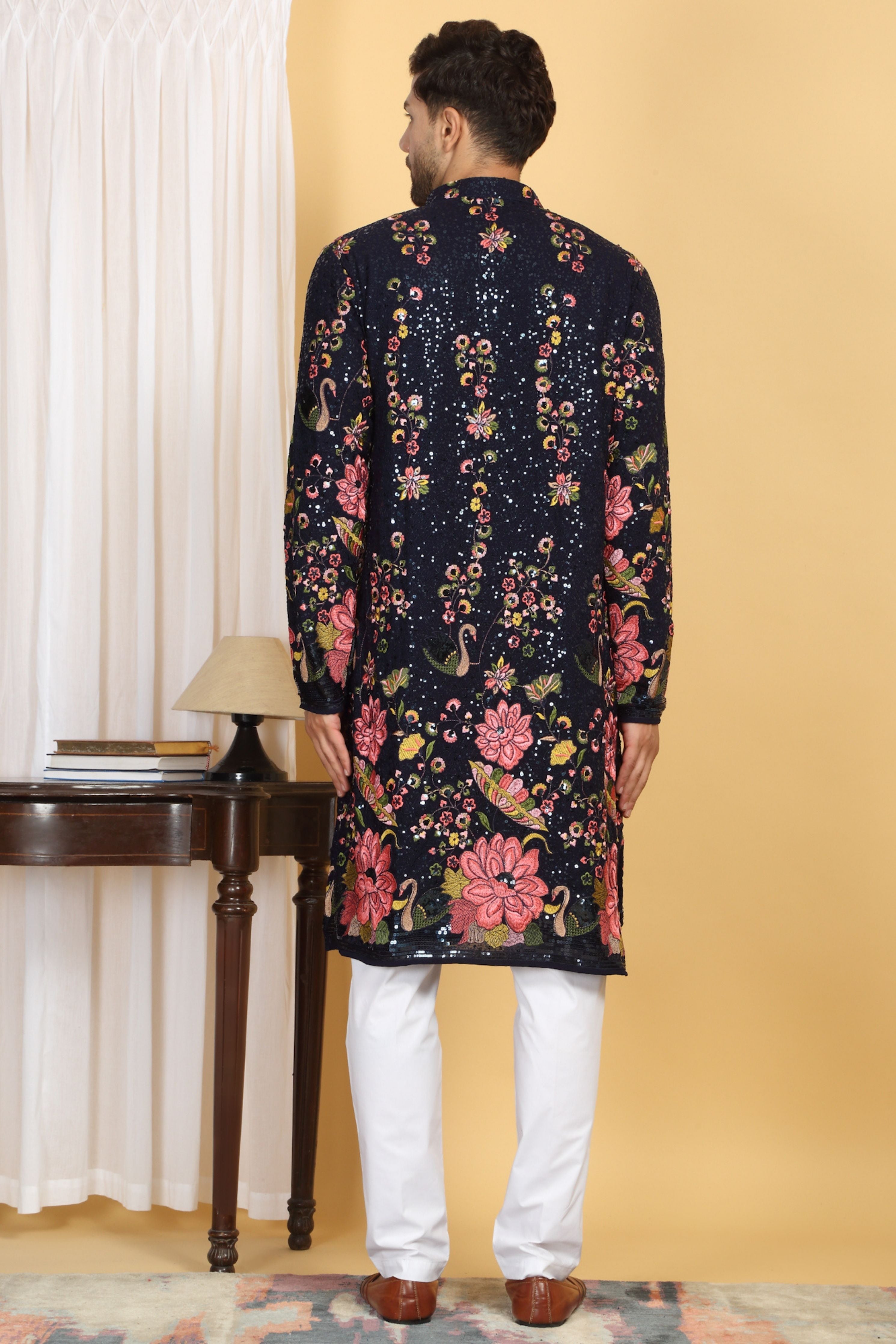 Upwan Embroidered Kurta Set