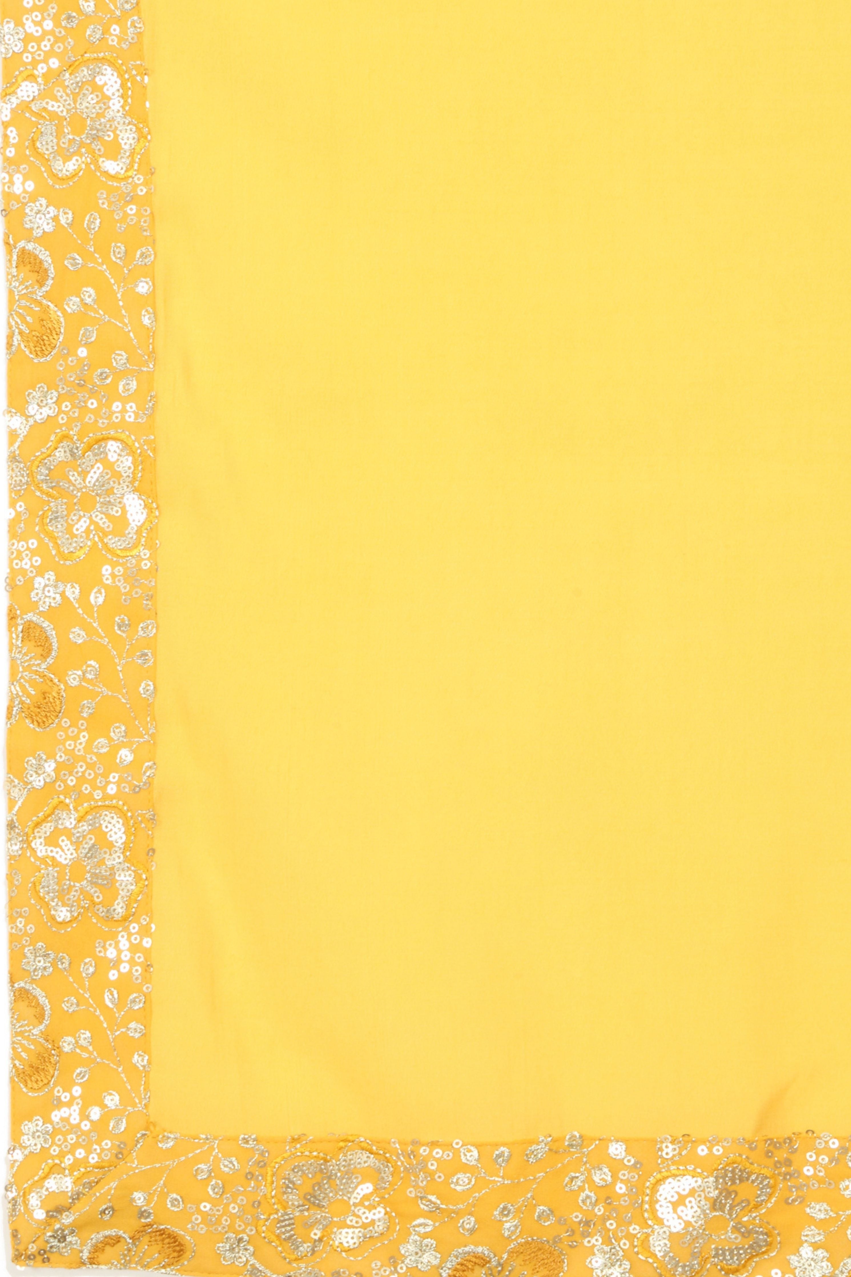 Divyakriti Yellow Embroidered Kurta Set