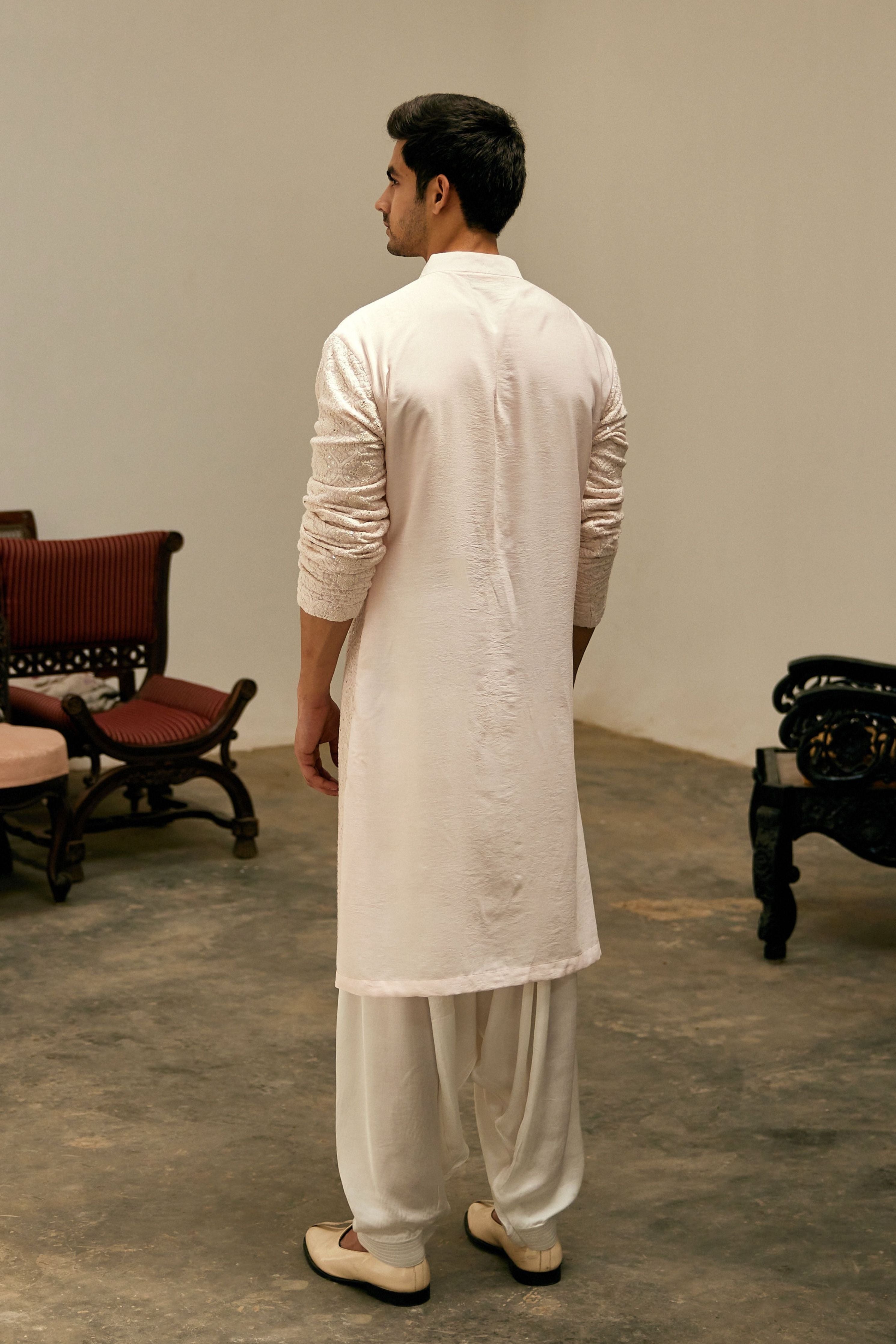 light Pink Umair Kurta Set