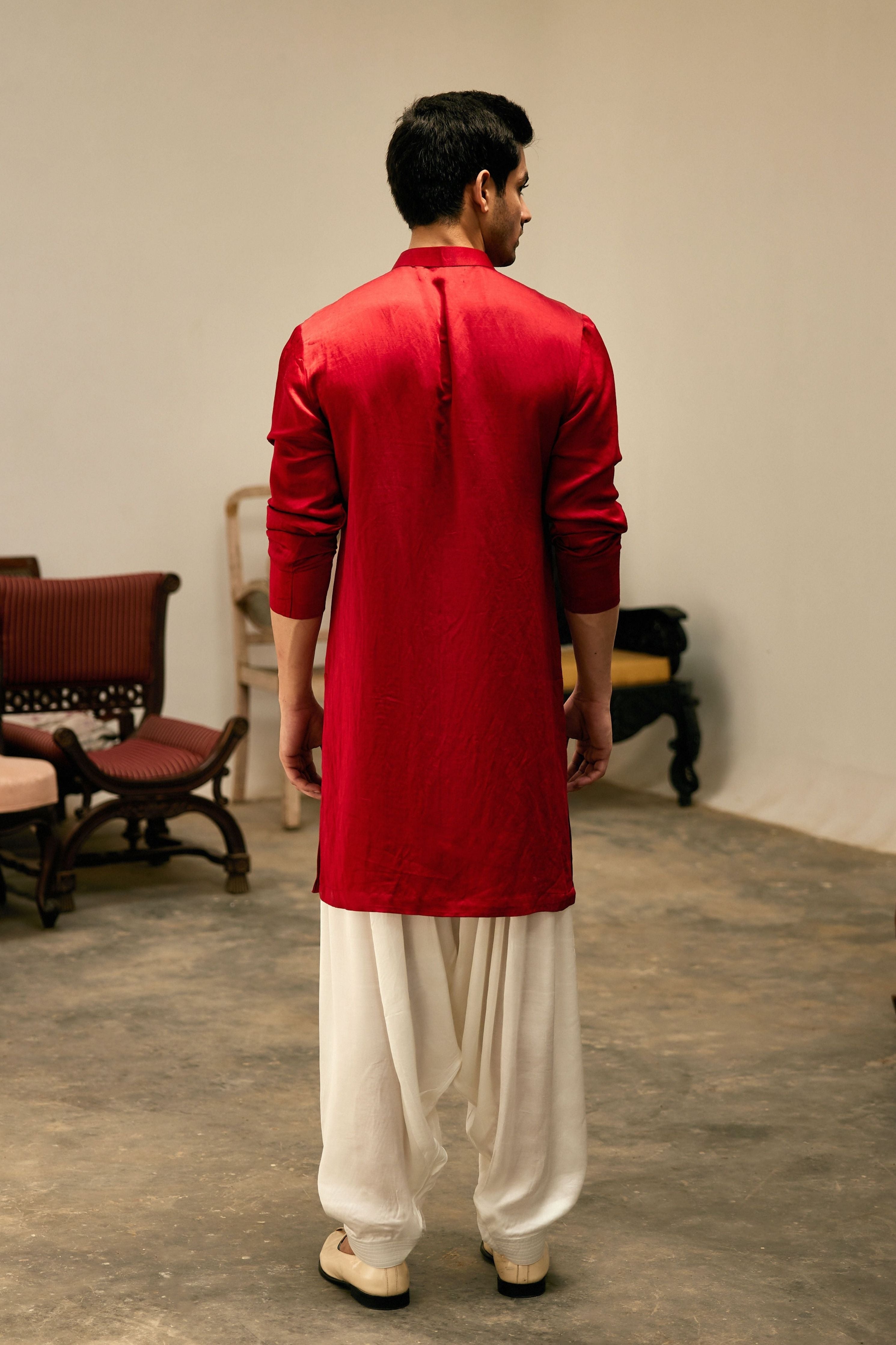 Ansari Mirror Embroidered Kurta set
