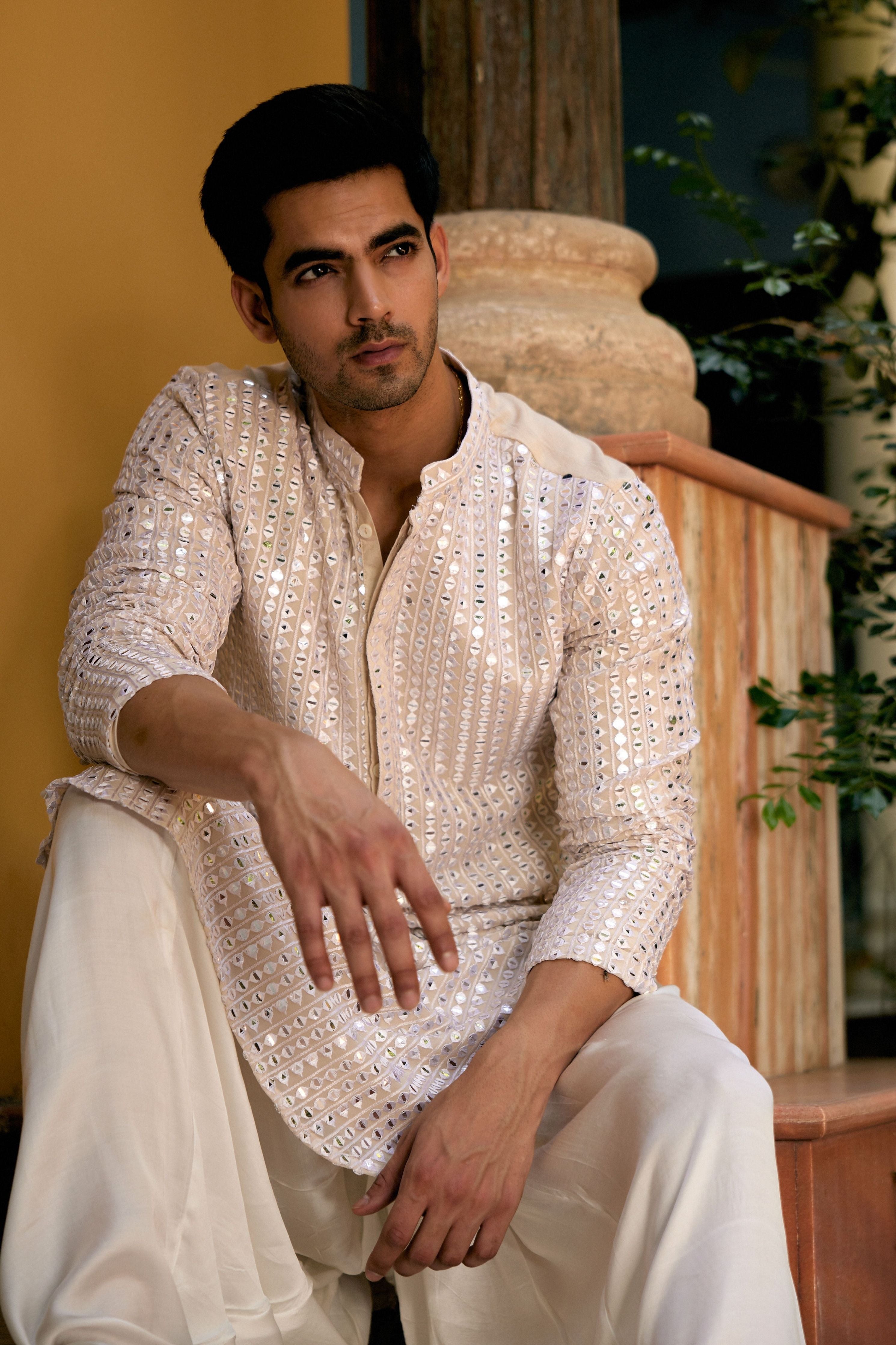 Yasir Kurta Soft Beige