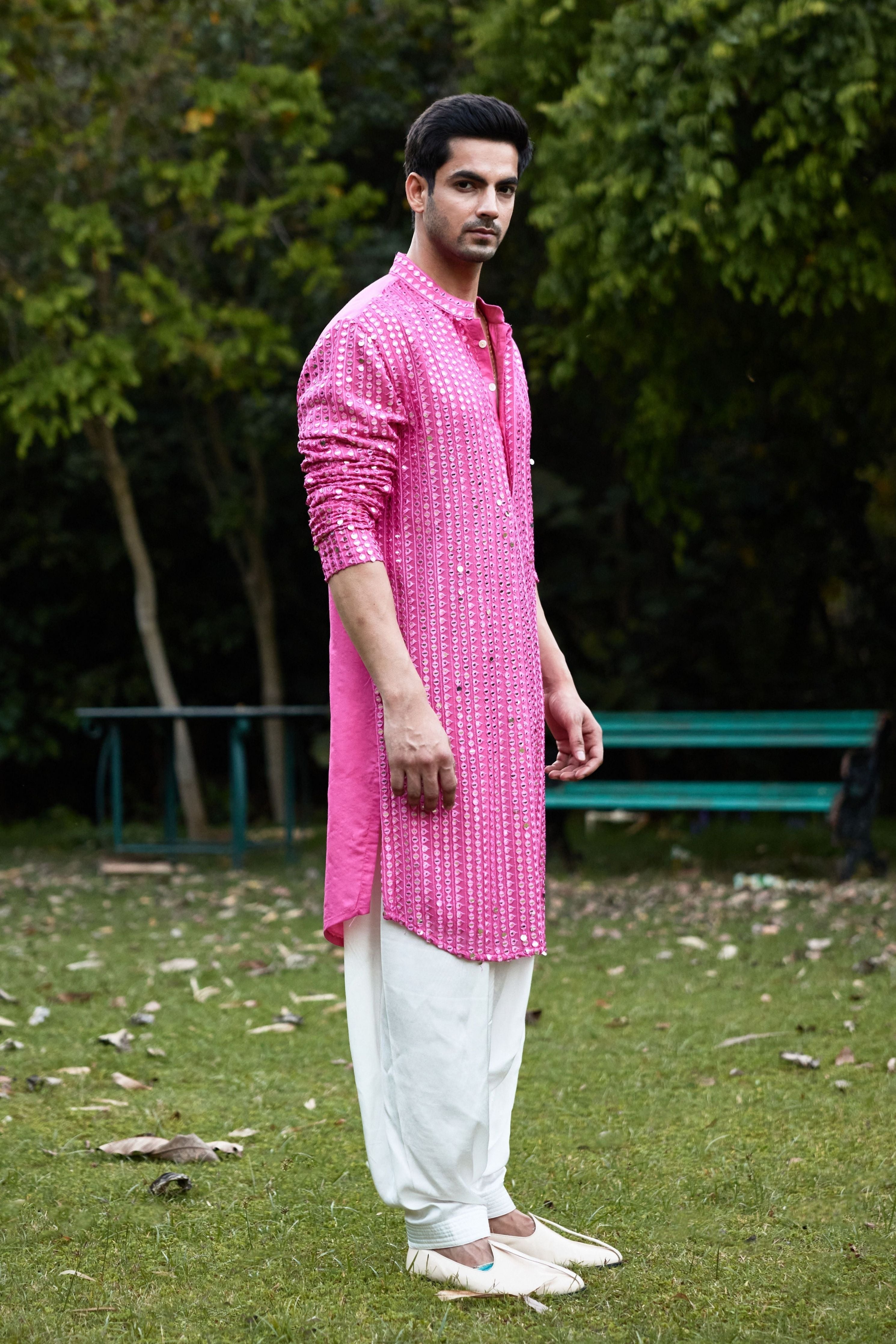 Yasir Kurta Rani Pink