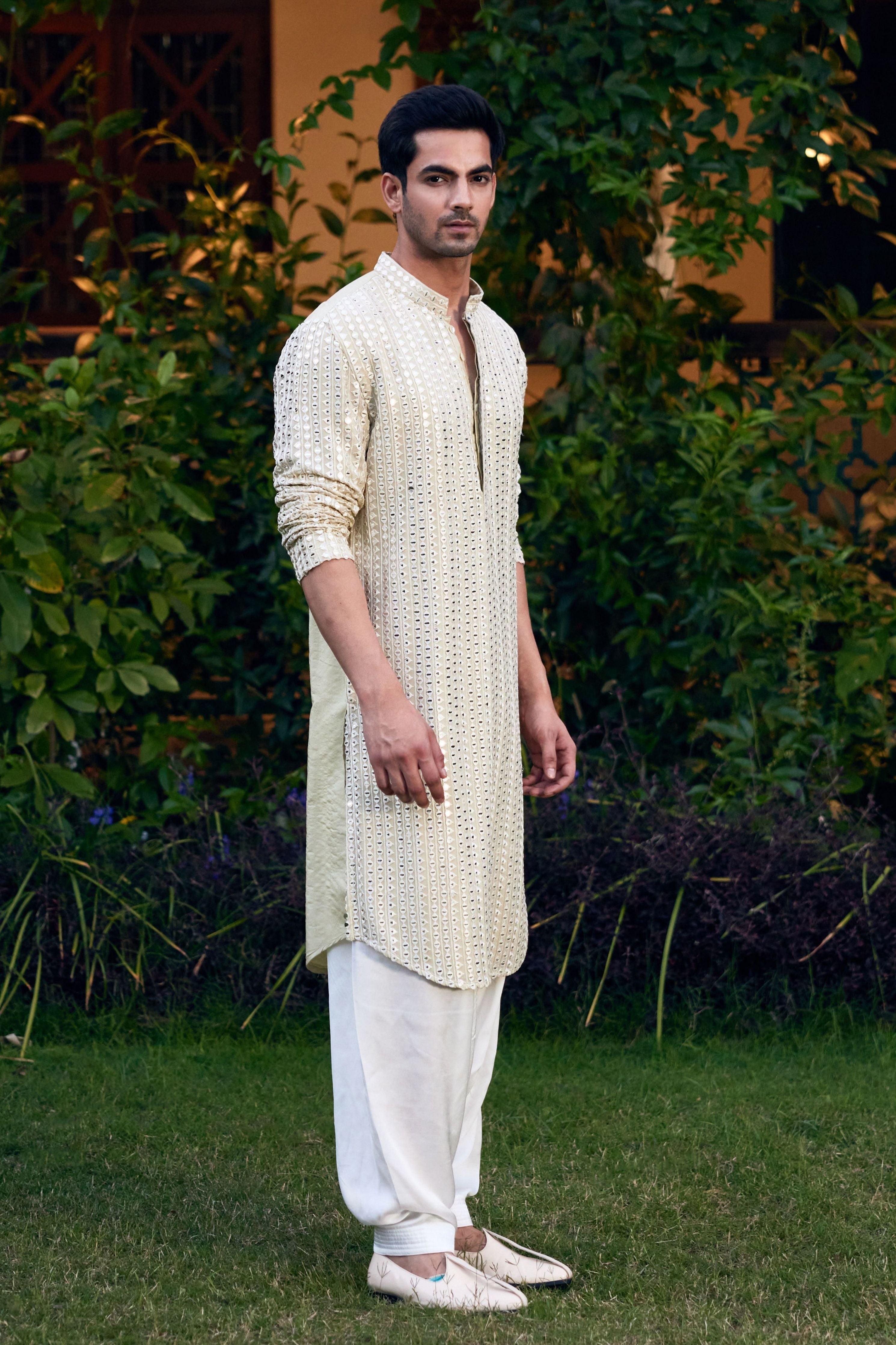 Yasir Kurta Mint Green