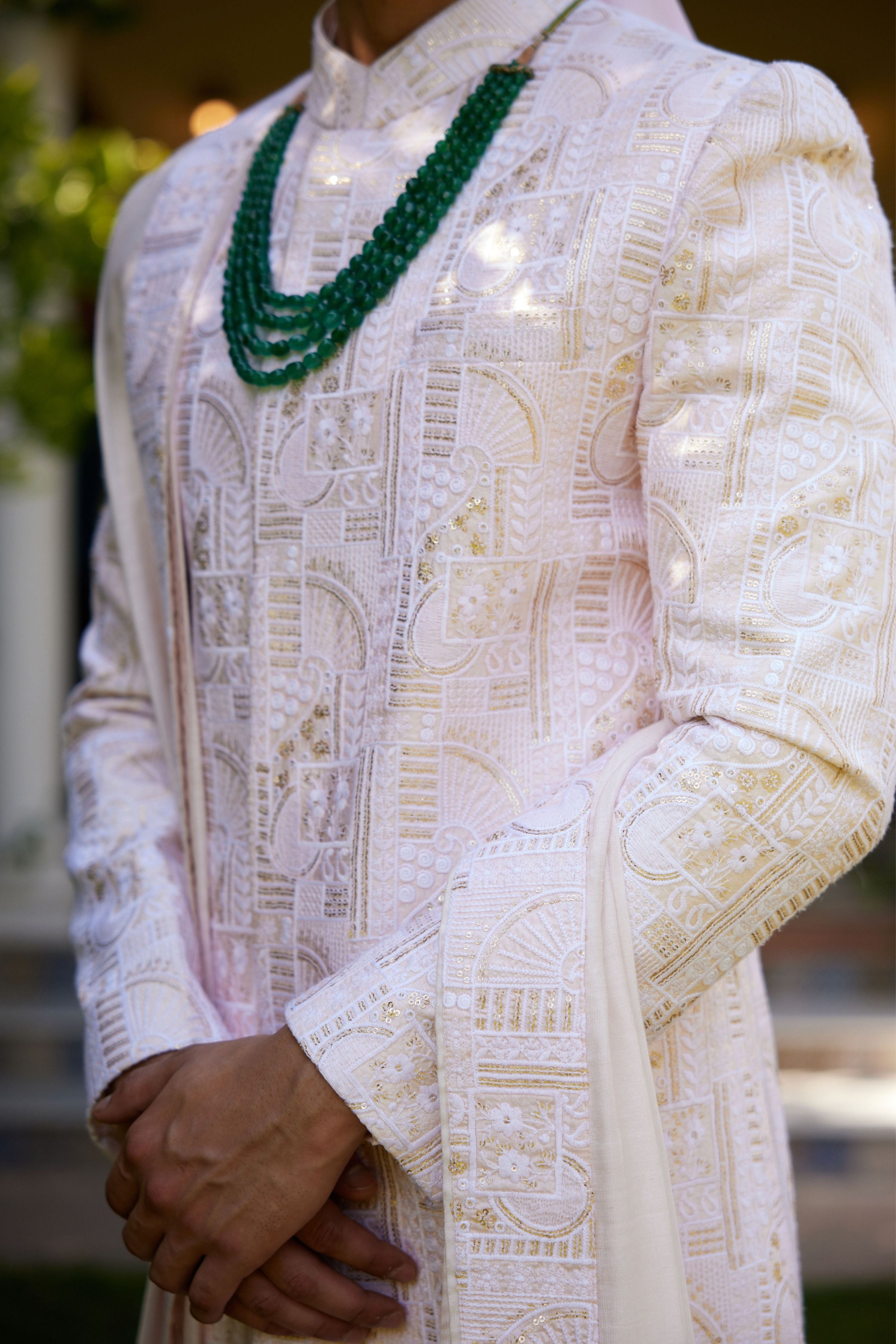 Zahid Sherwani Powder Pink