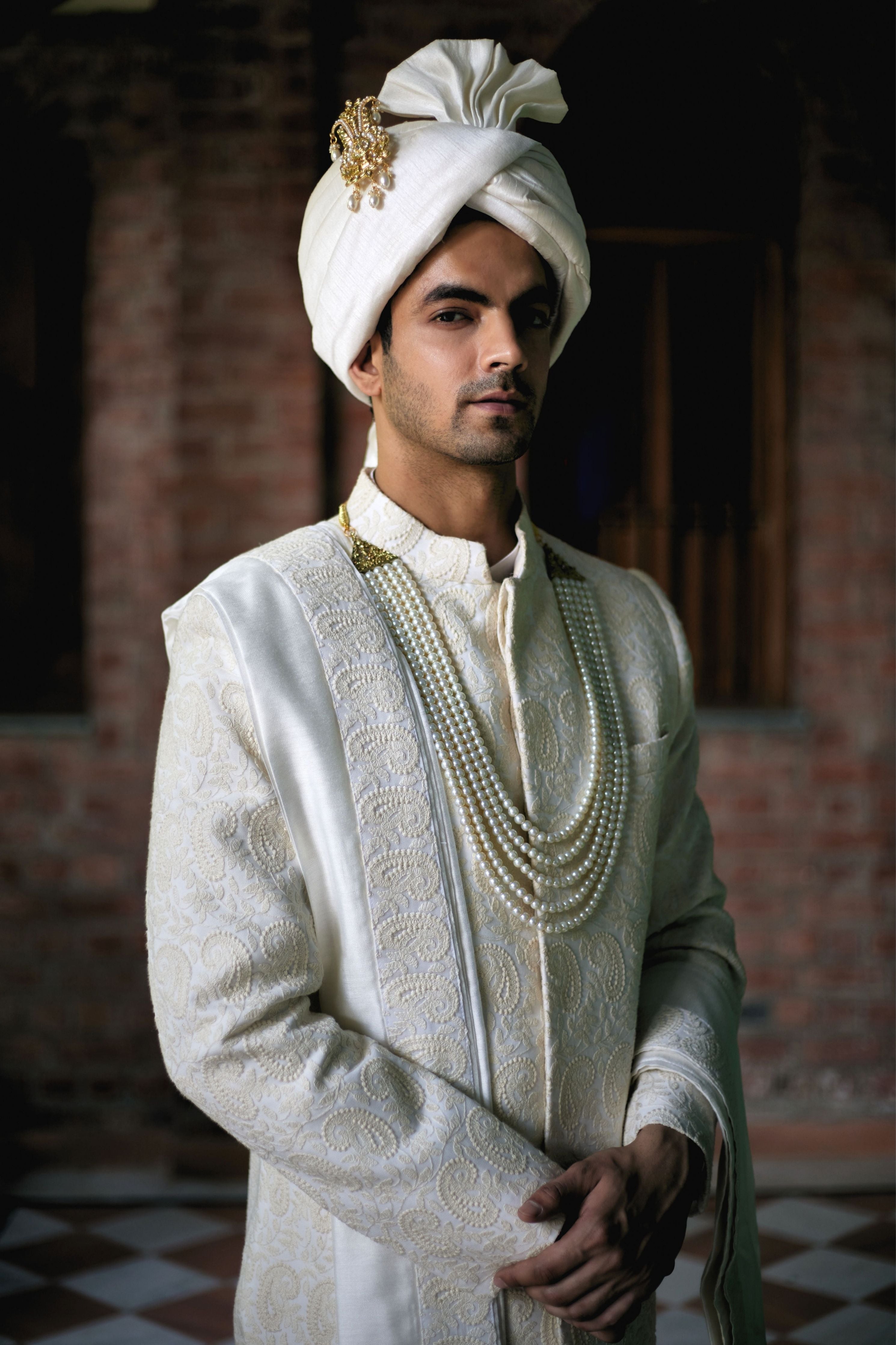 Turbat Sherwani Ivory