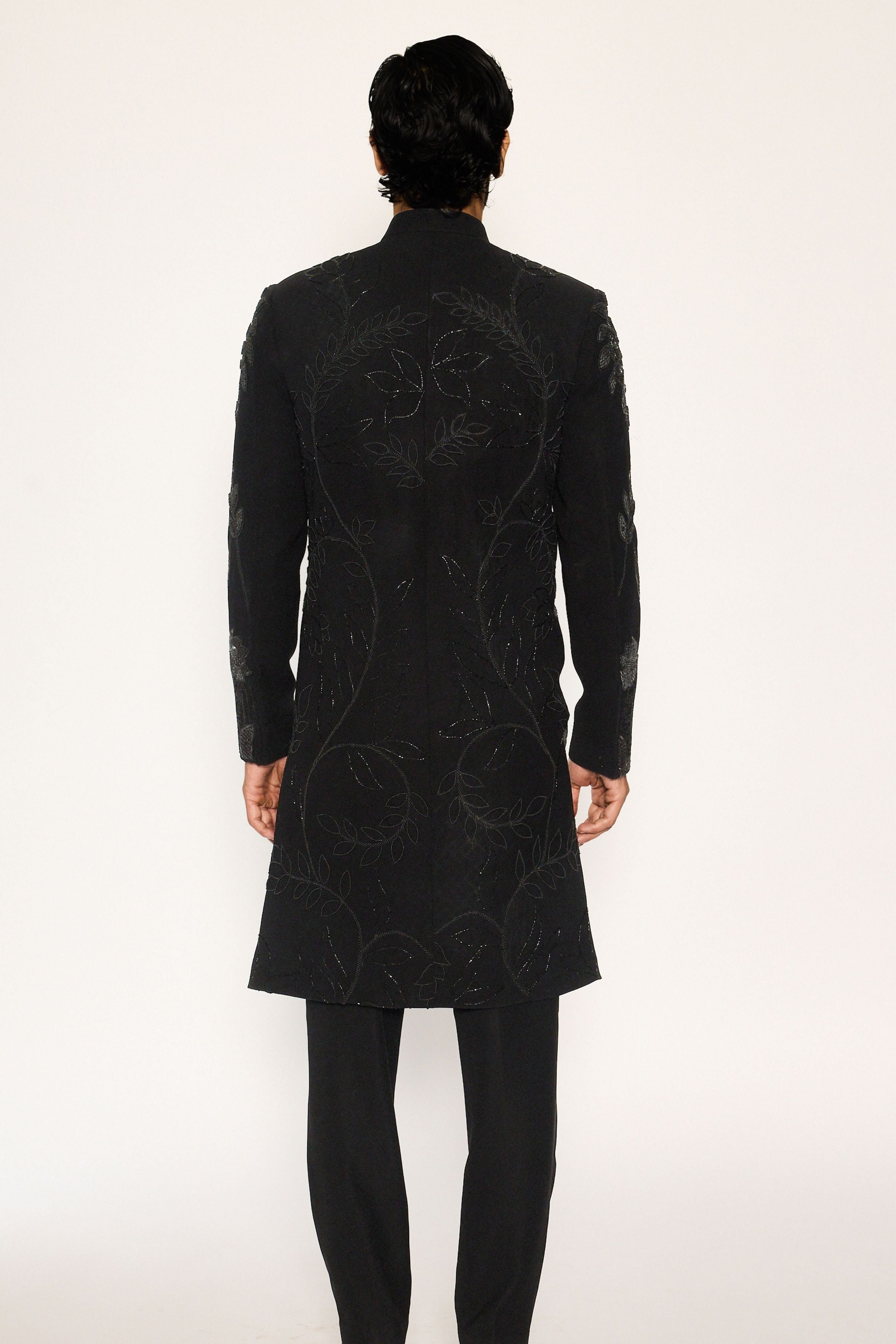 Obsidian Bloom Indo Sherwani Set