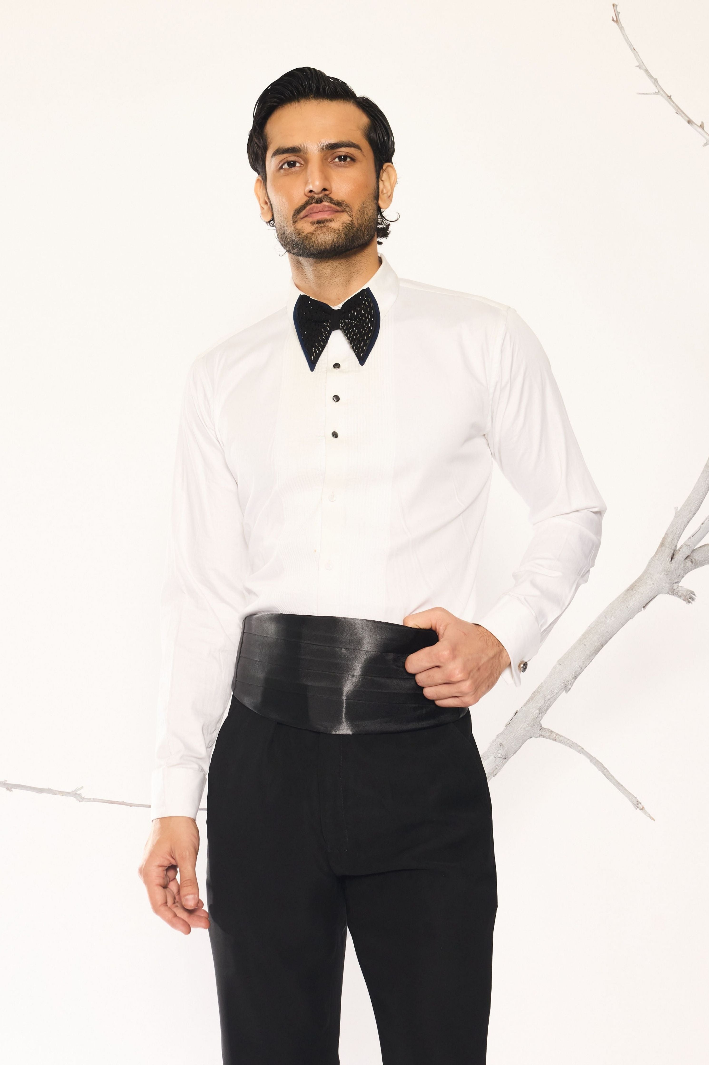 White Pintux Shirt