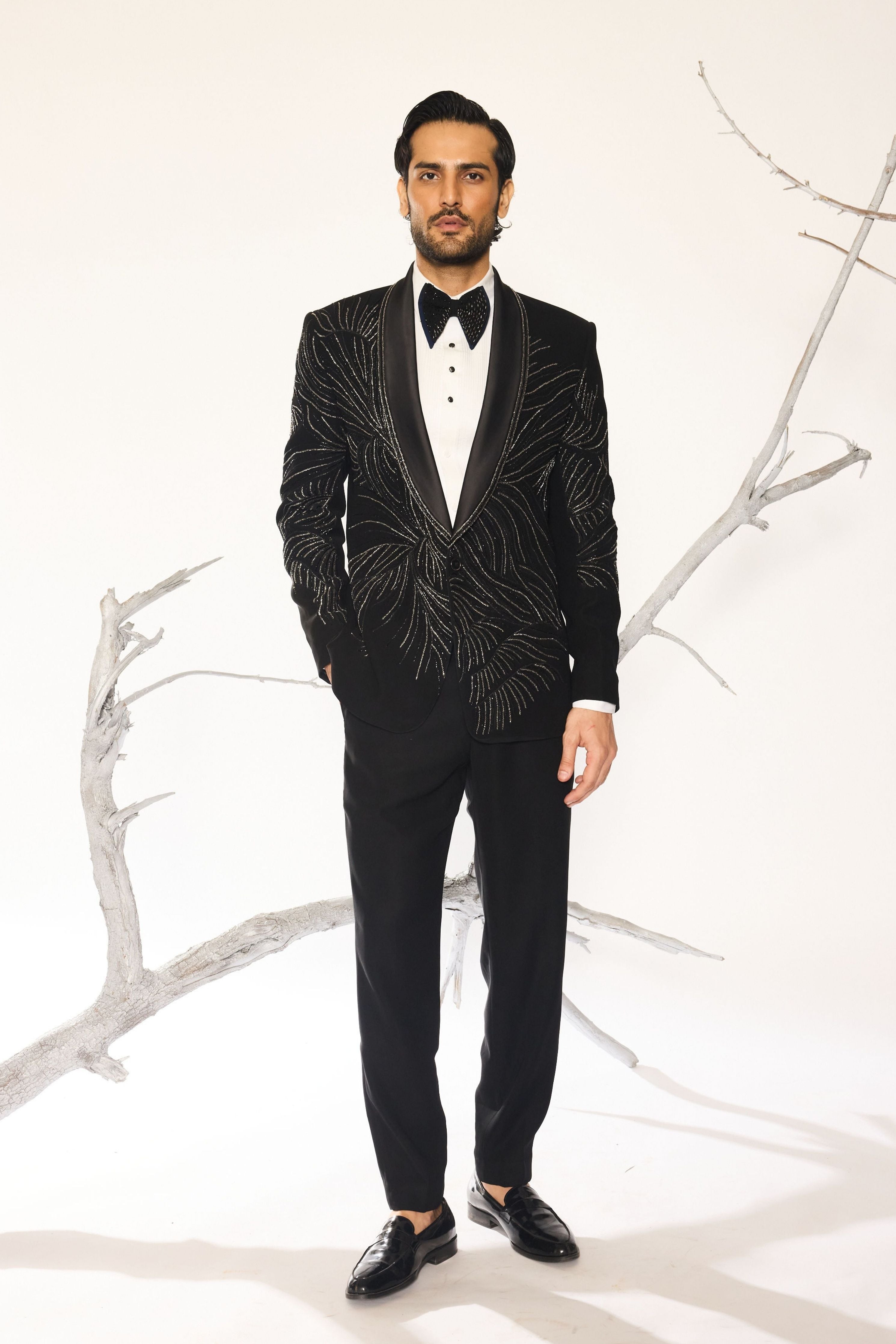 Noir Bloom Tuxedo Set