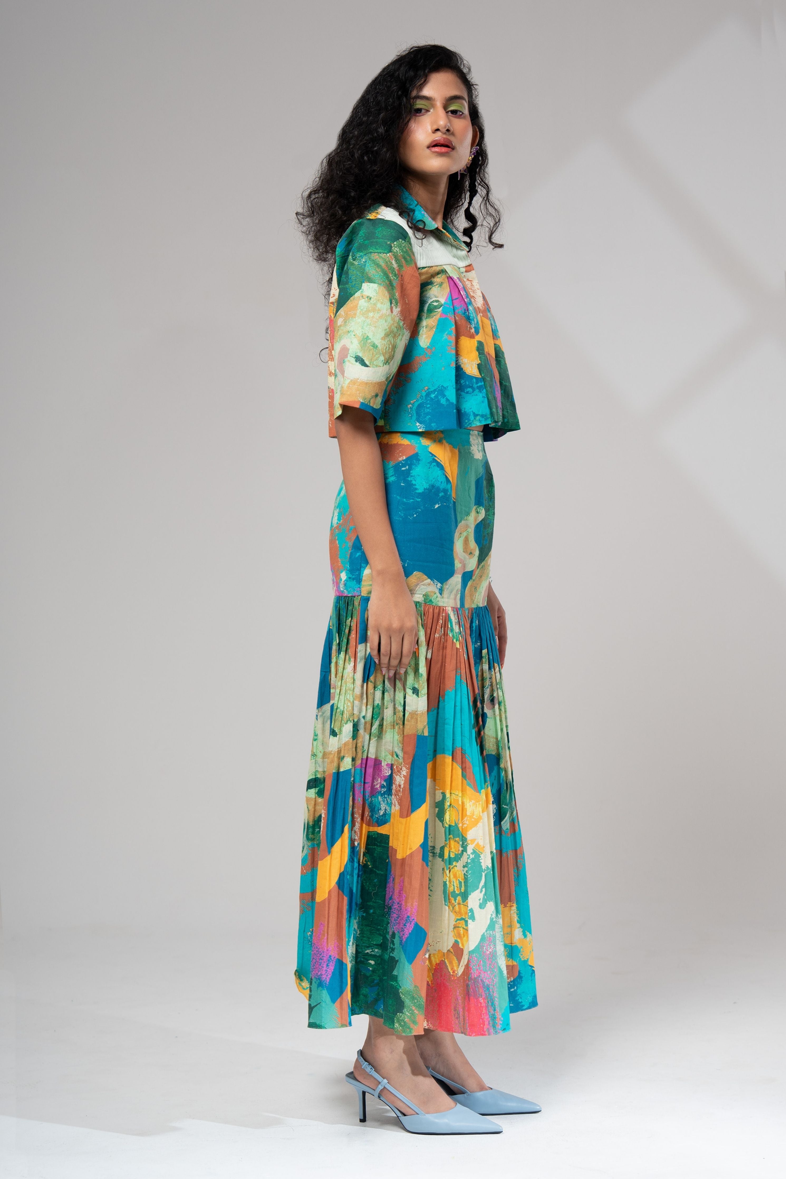 Bay Pleated Skirt Set