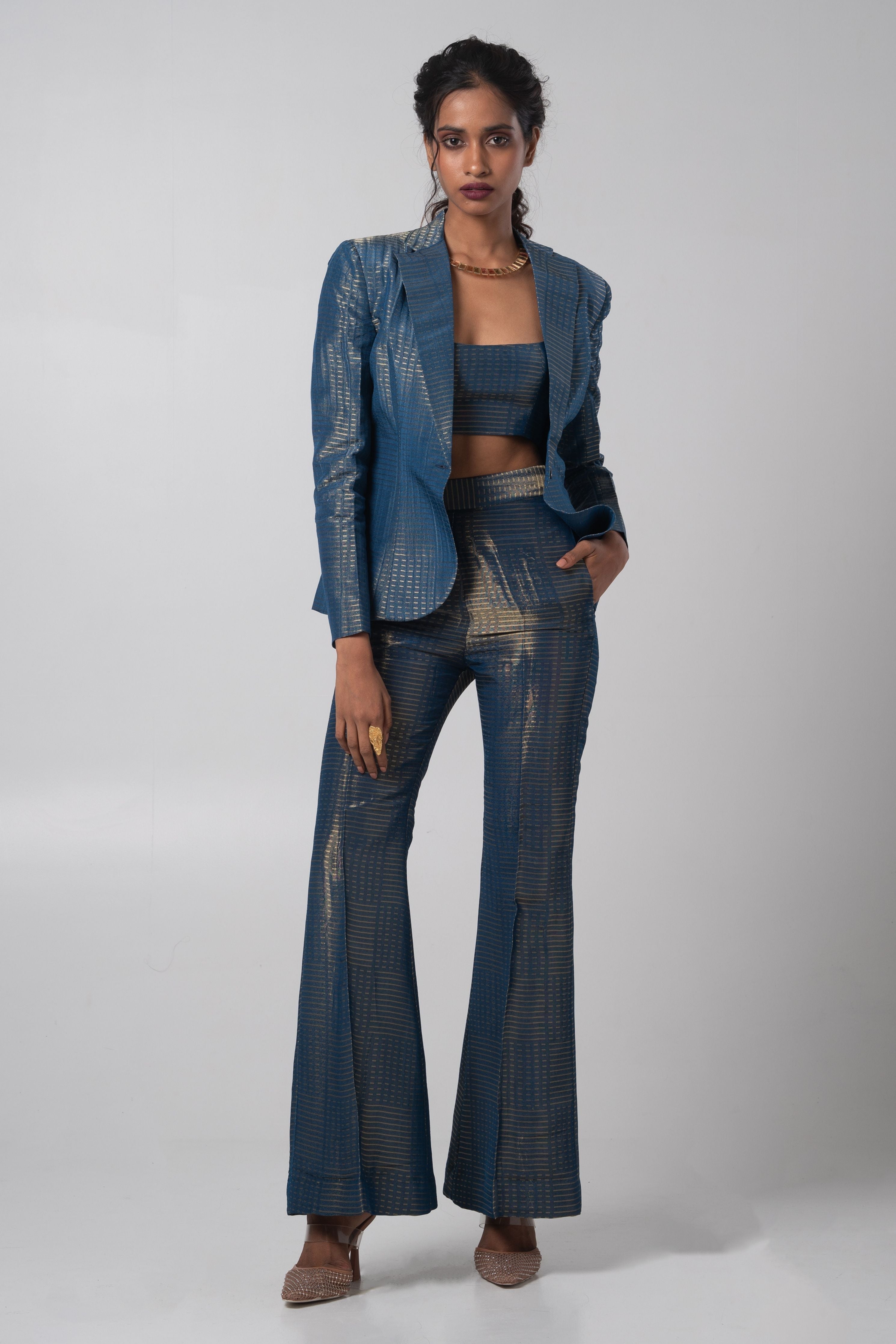 Azul Blazer Set