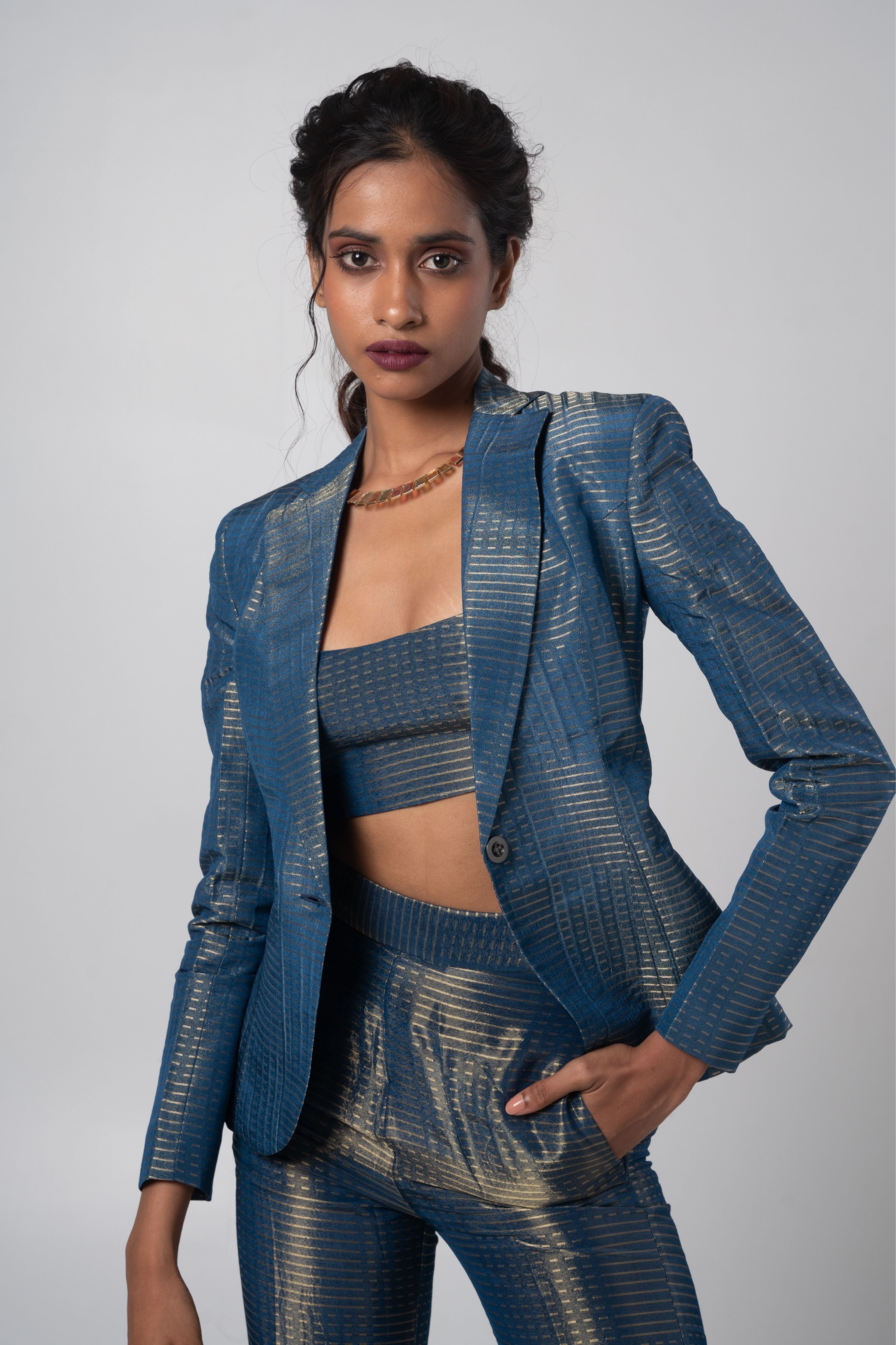 Azul Blazer Set