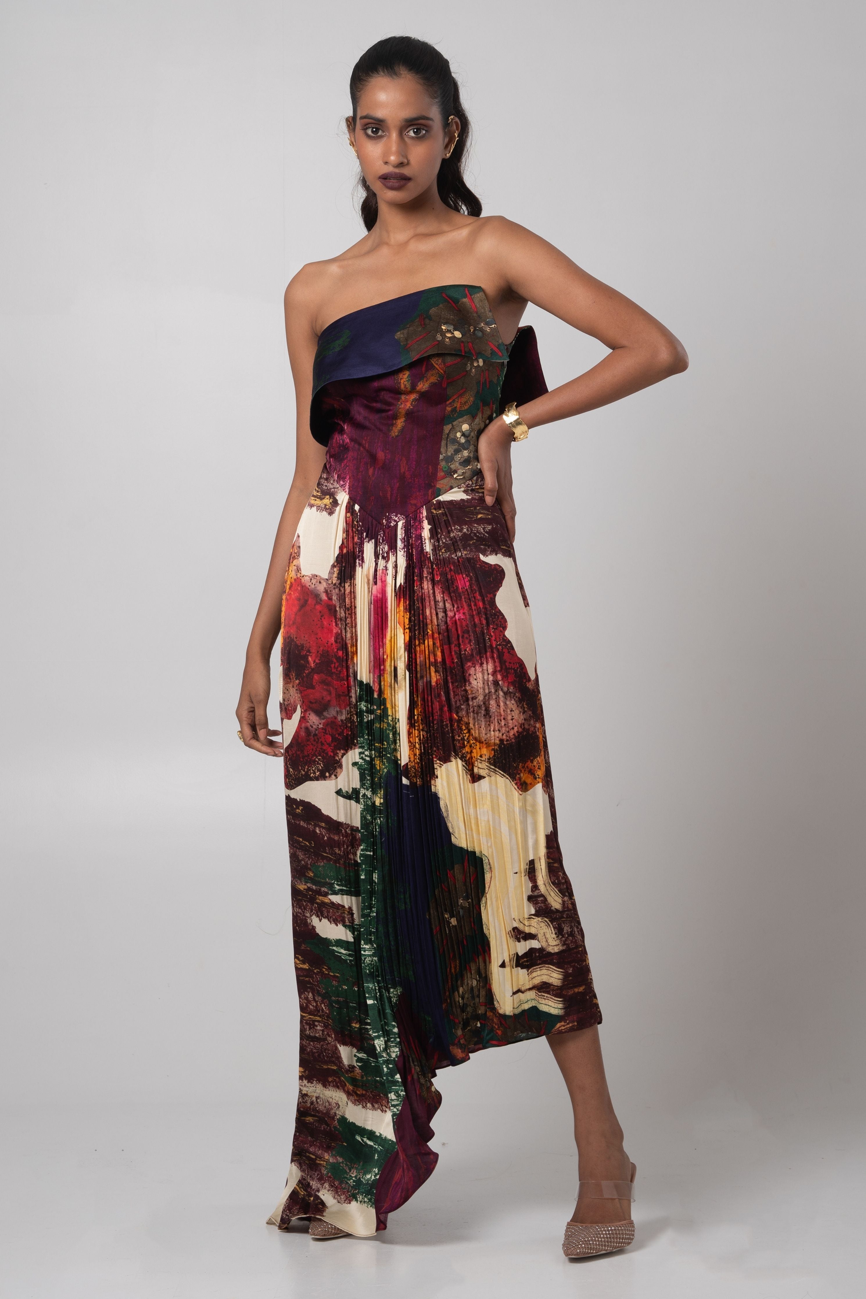 Char Fold over Dress