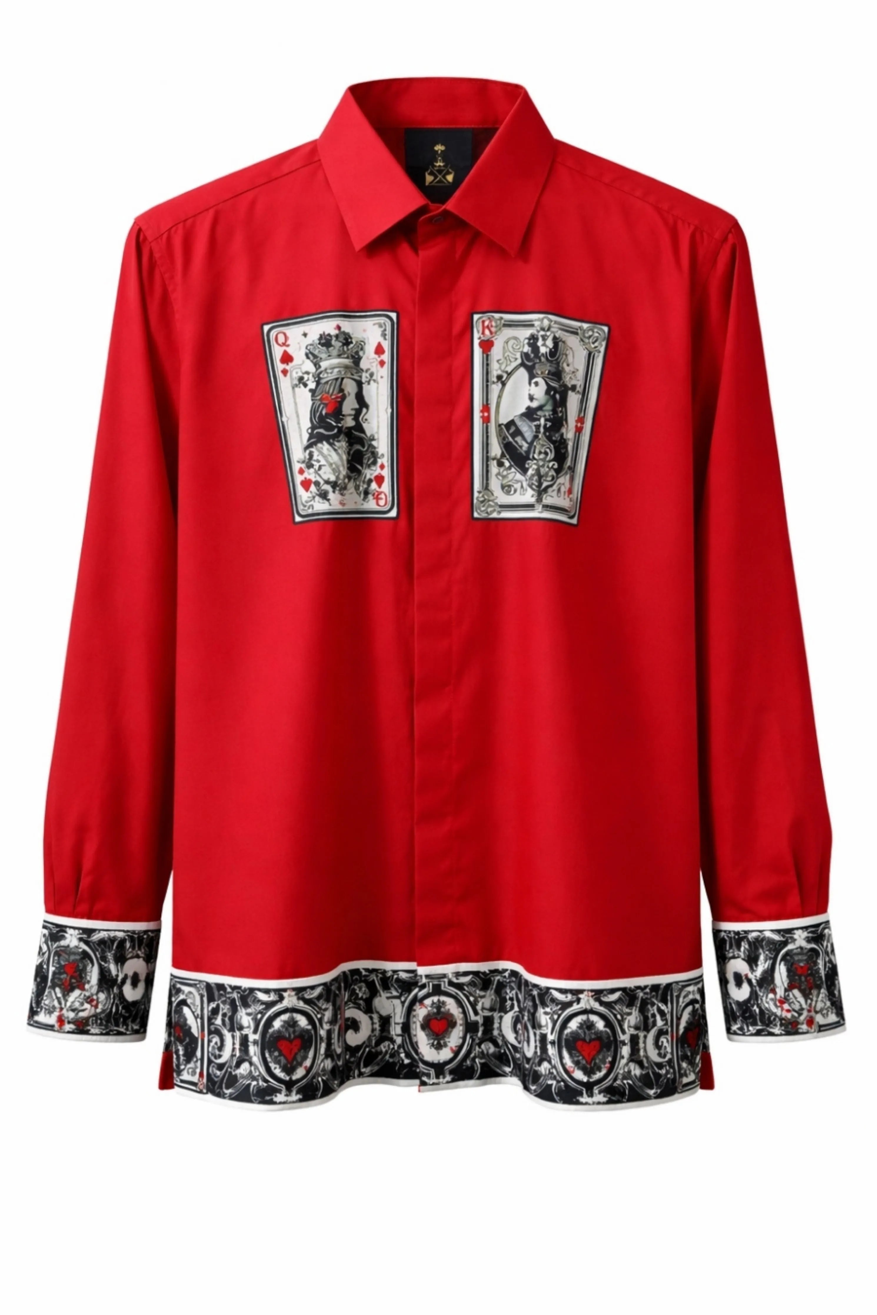 Red Taash Printed Shirt