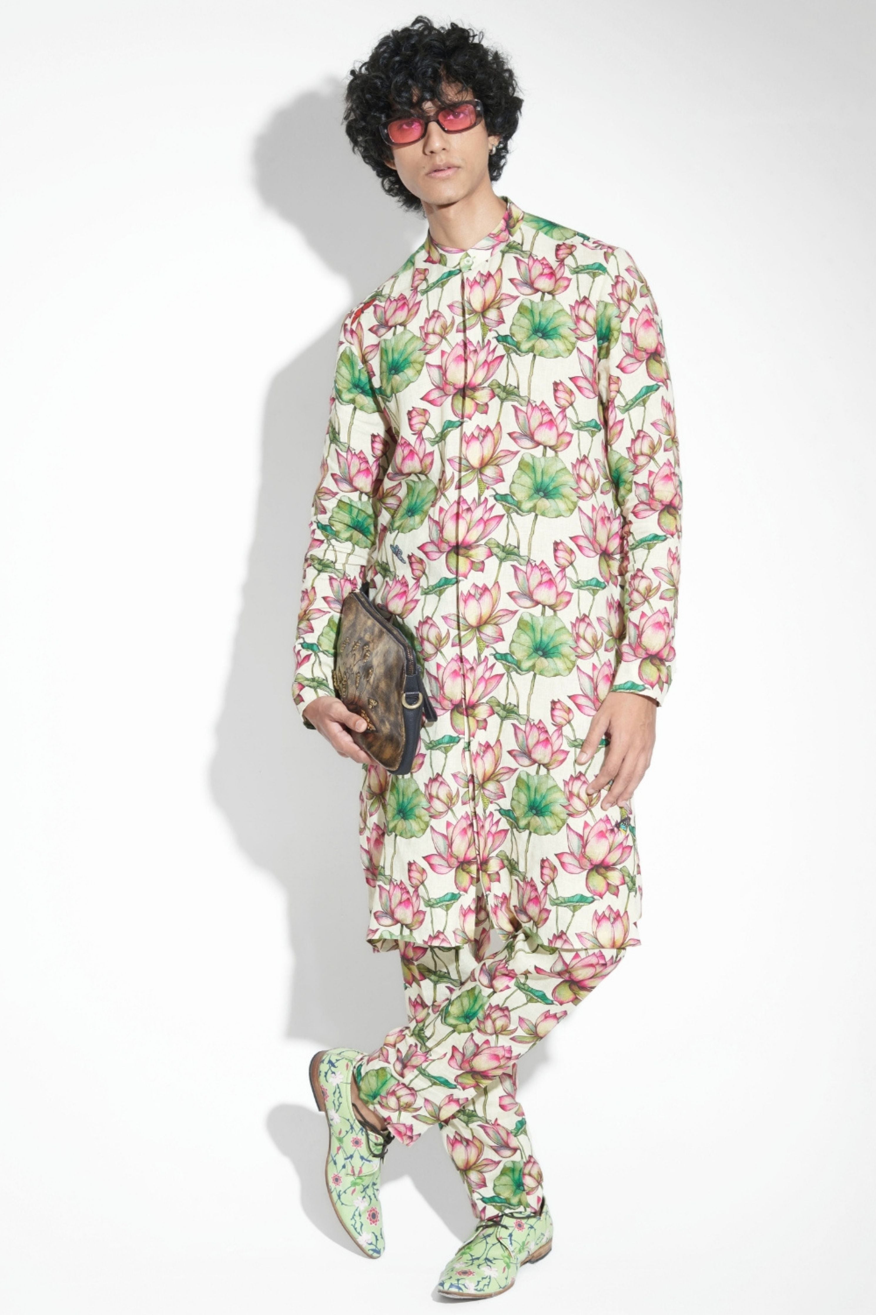 Zambak Printed Linen Coord Set