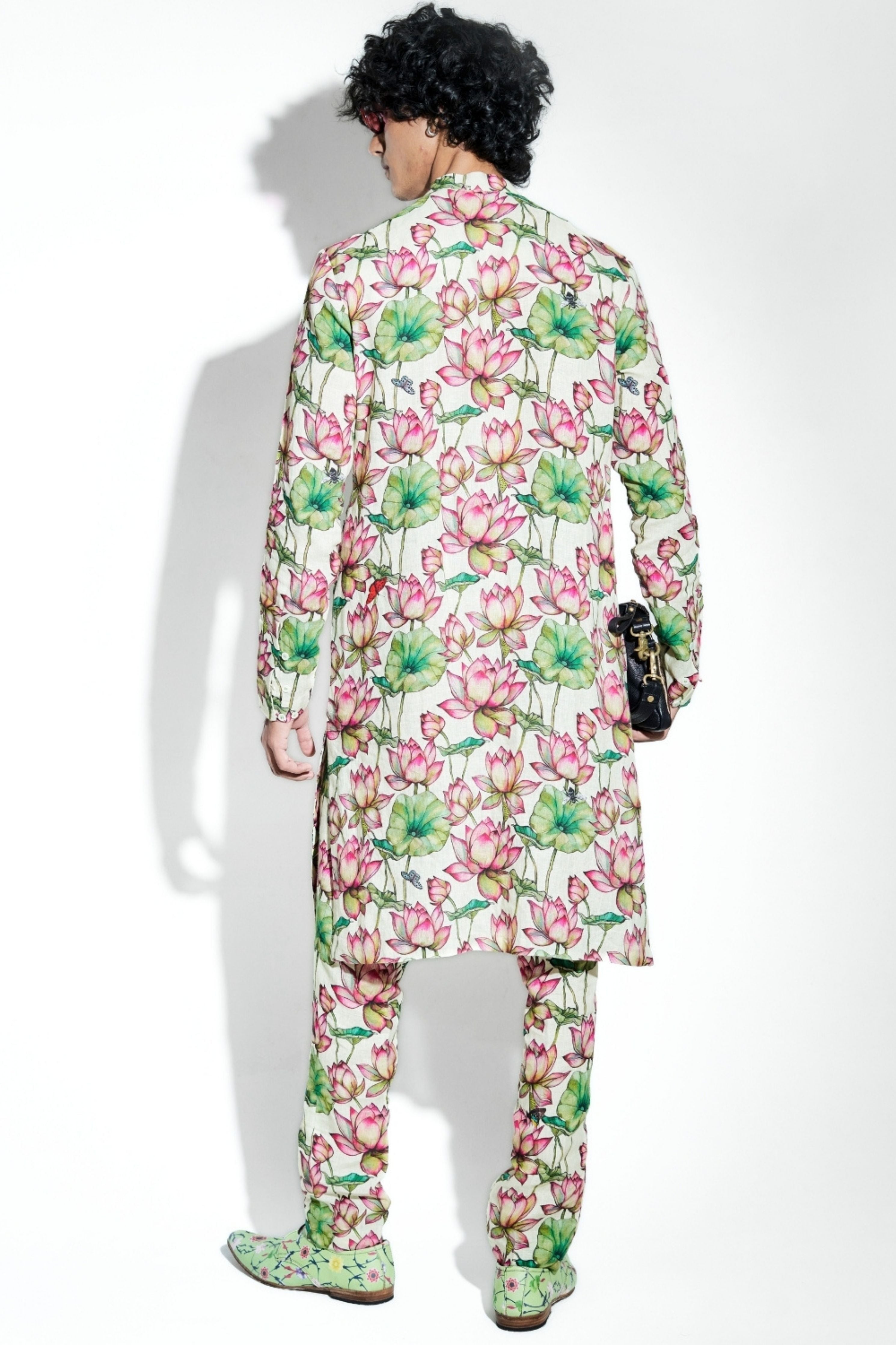 Zambak Printed Linen Coord Set