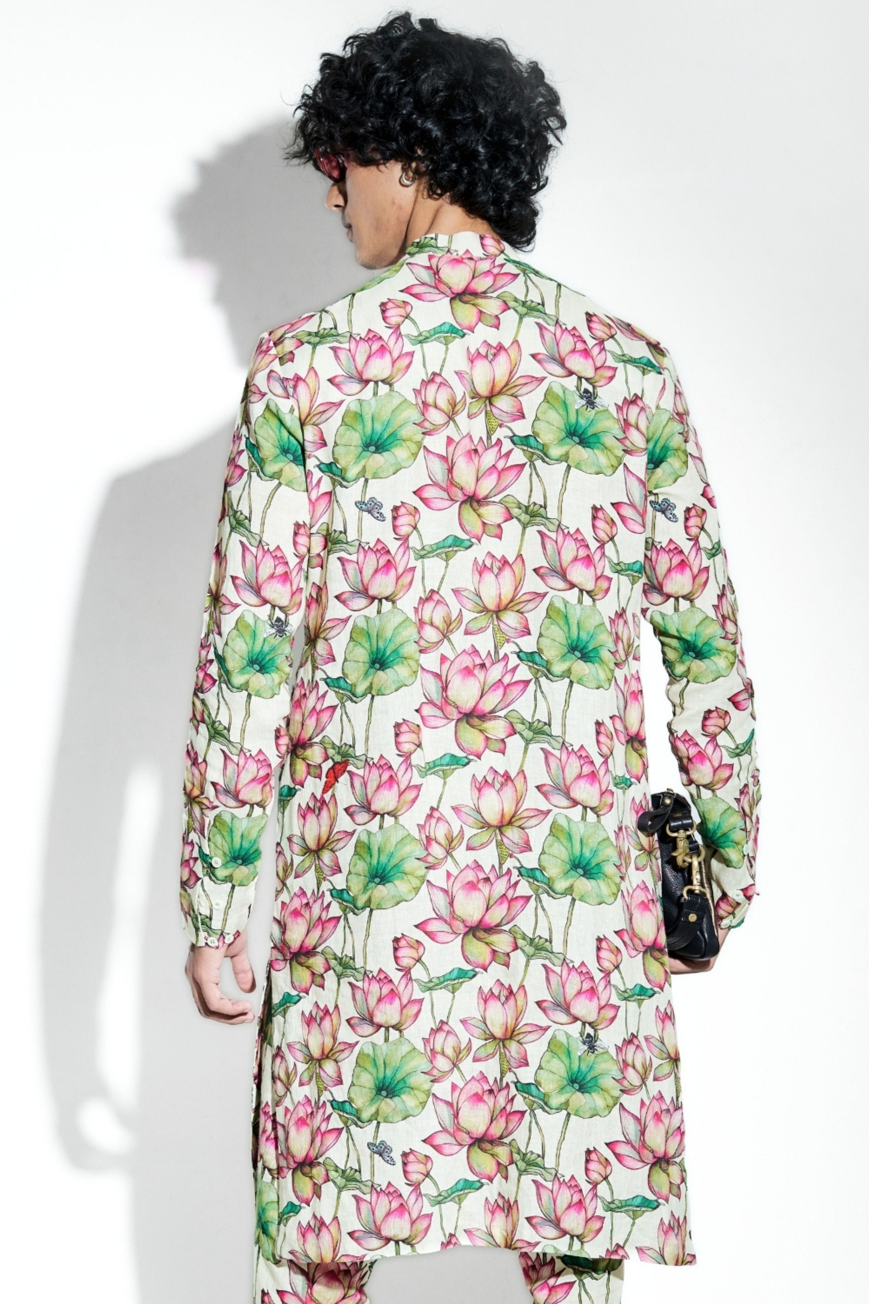 Zambak Printed Linen Coord Set