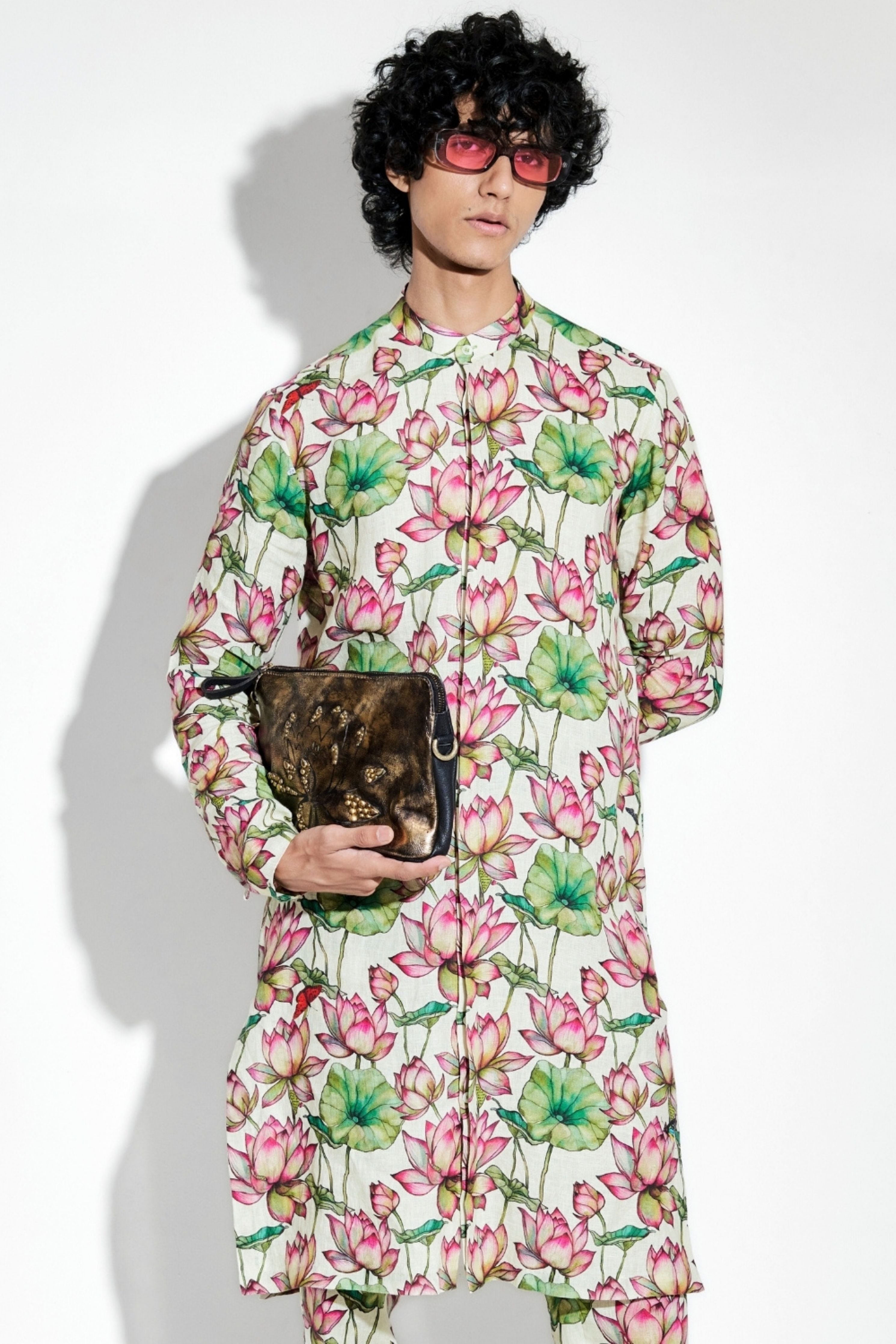 Zambak Printed Linen Coord Set