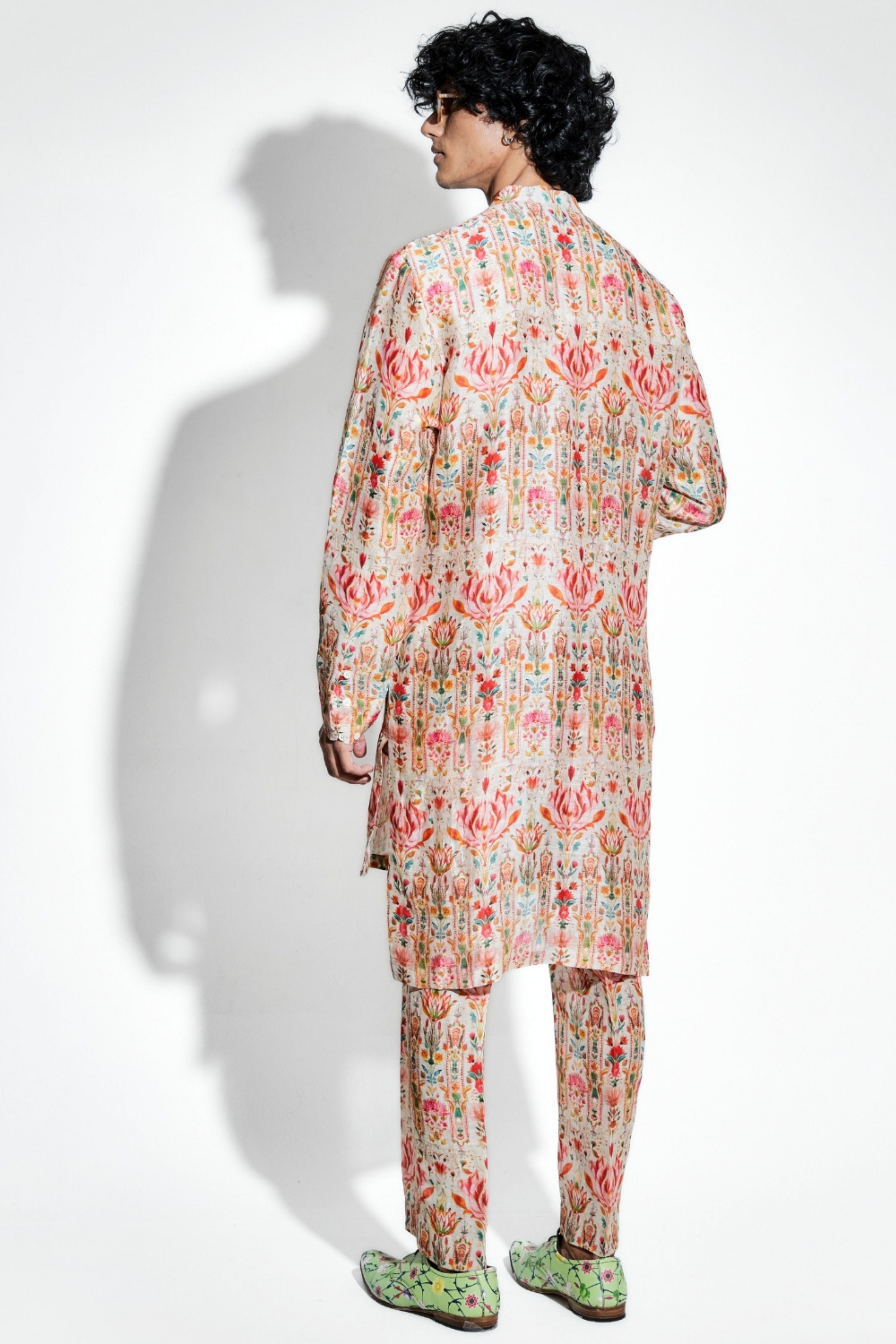 Ambar Printed Silk Linen Co-Ord Set