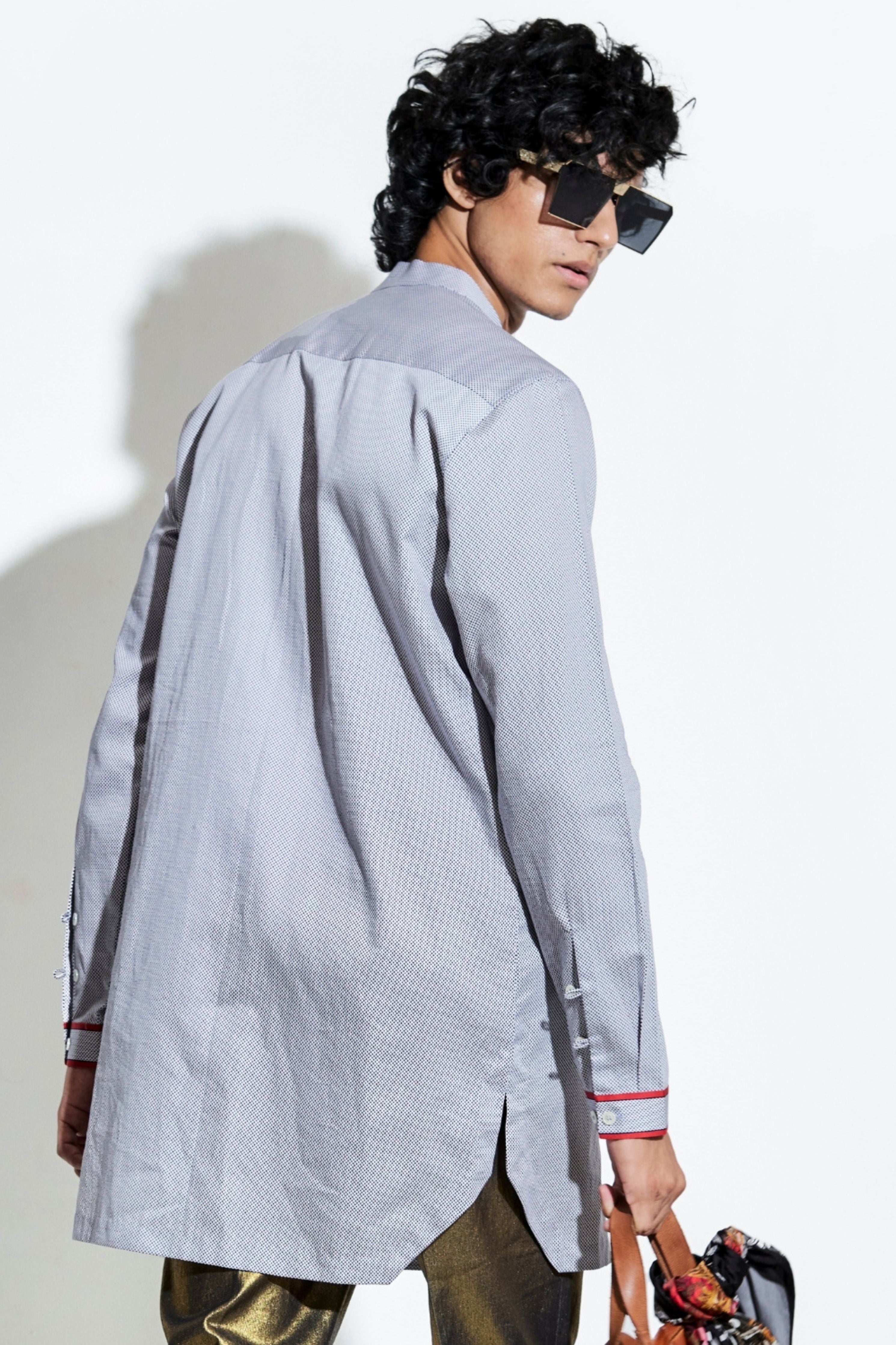 Lots Printed Satin Shirt