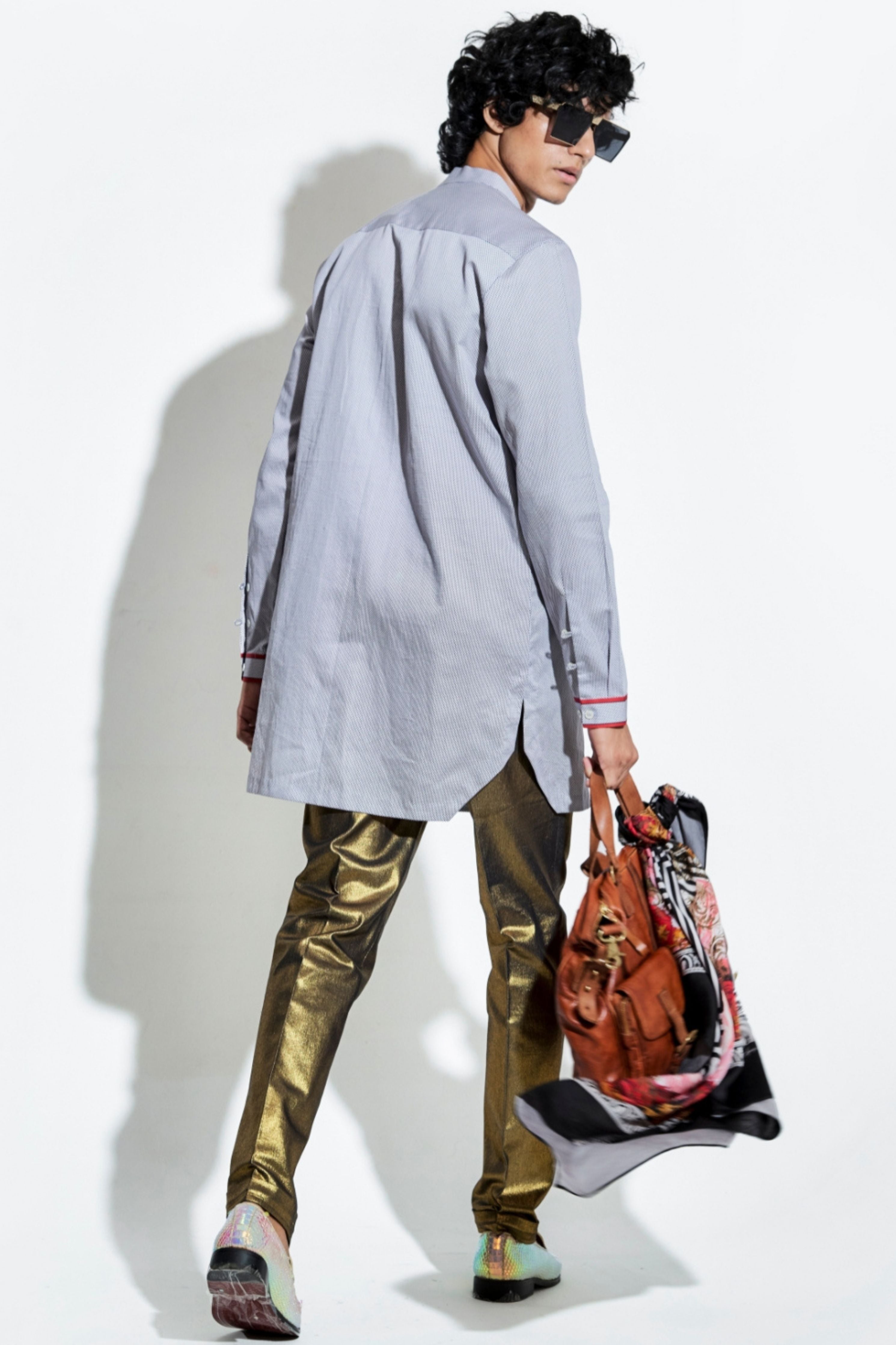 Lots Printed Satin Shirt