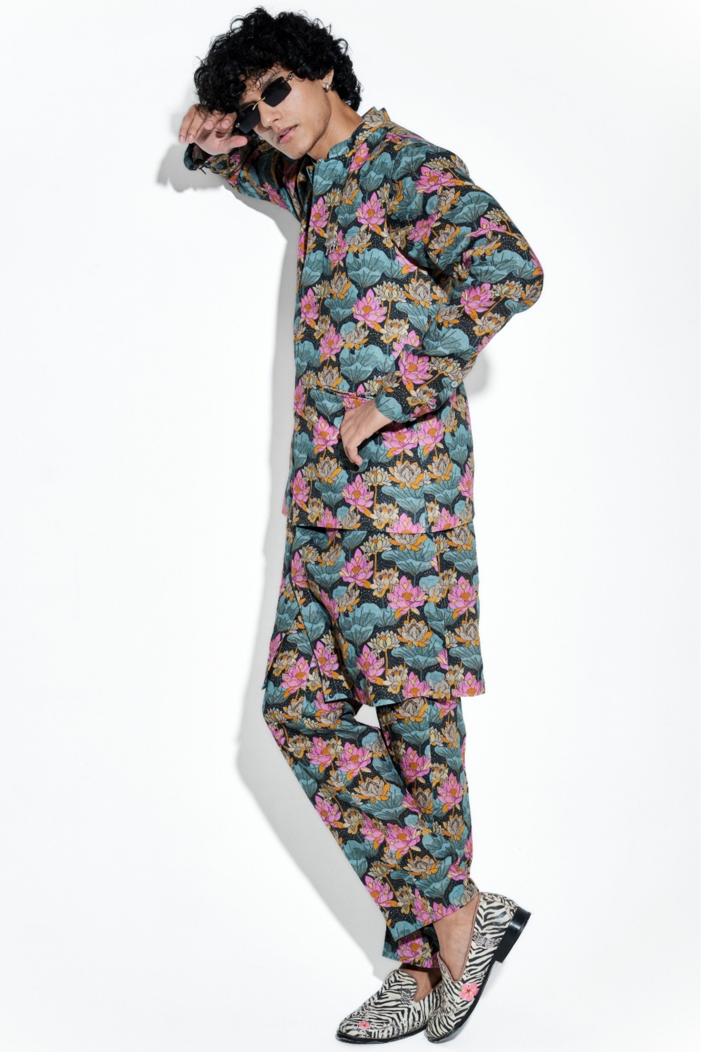 Nalin Printed Linen Bundi