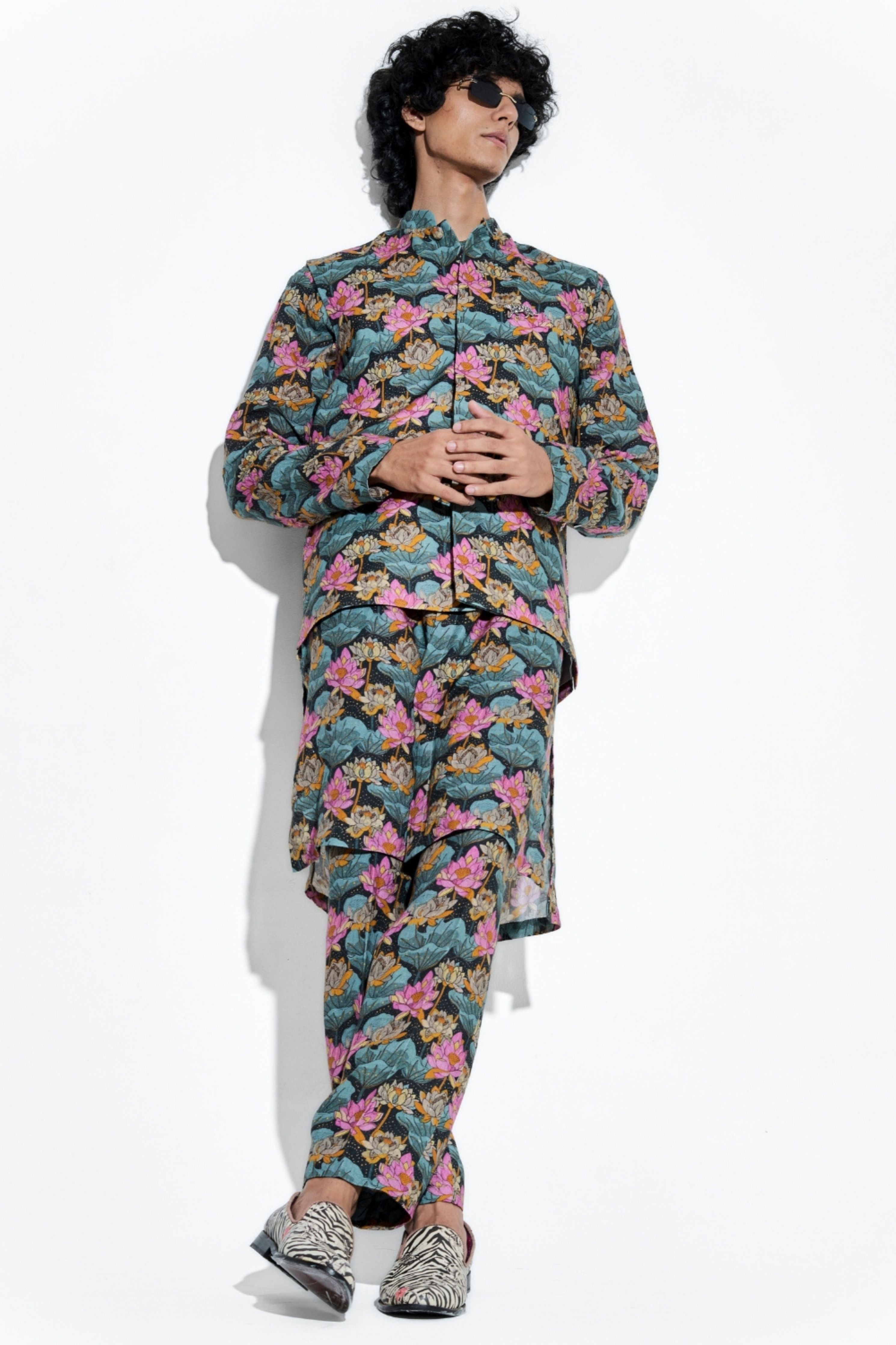 Nalin Printed Linen Bundi