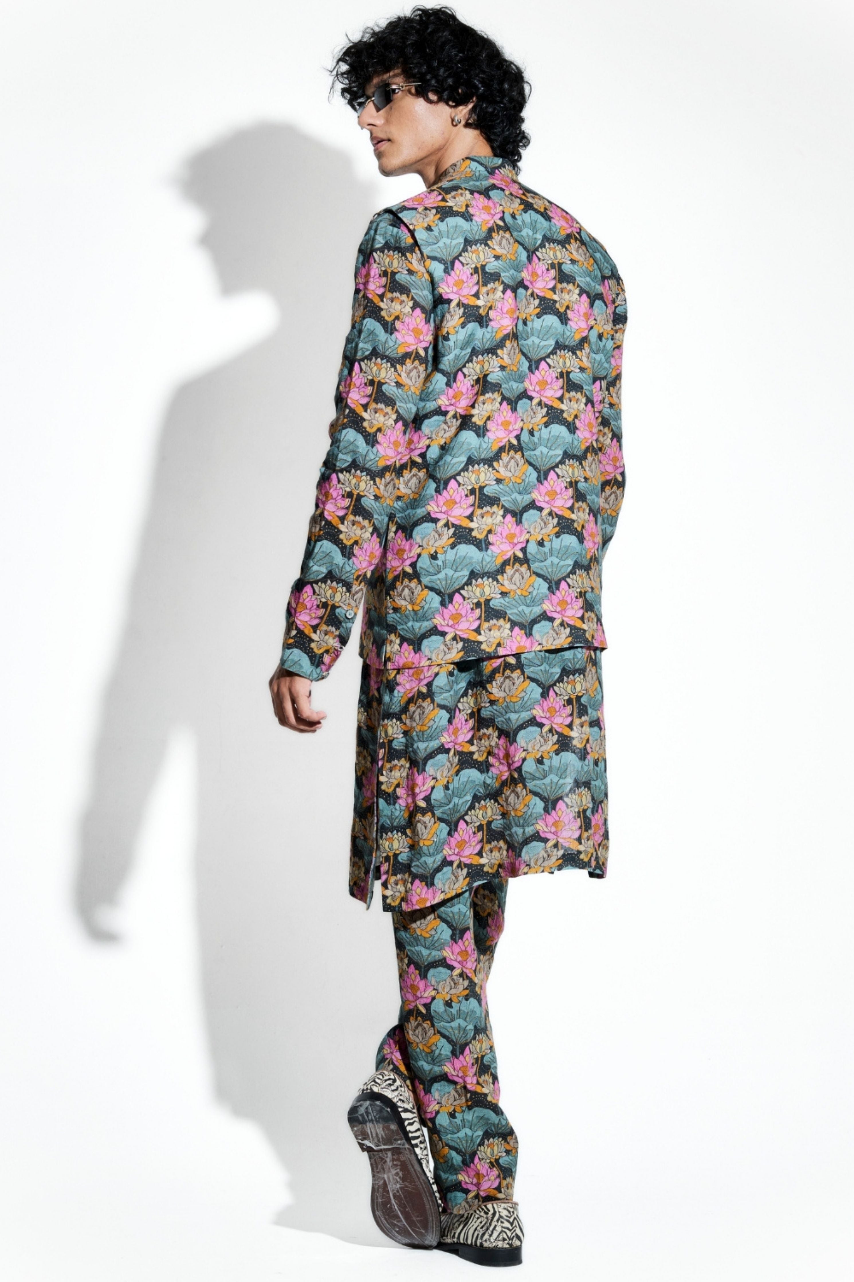 Nalin Printed Linen Bundi