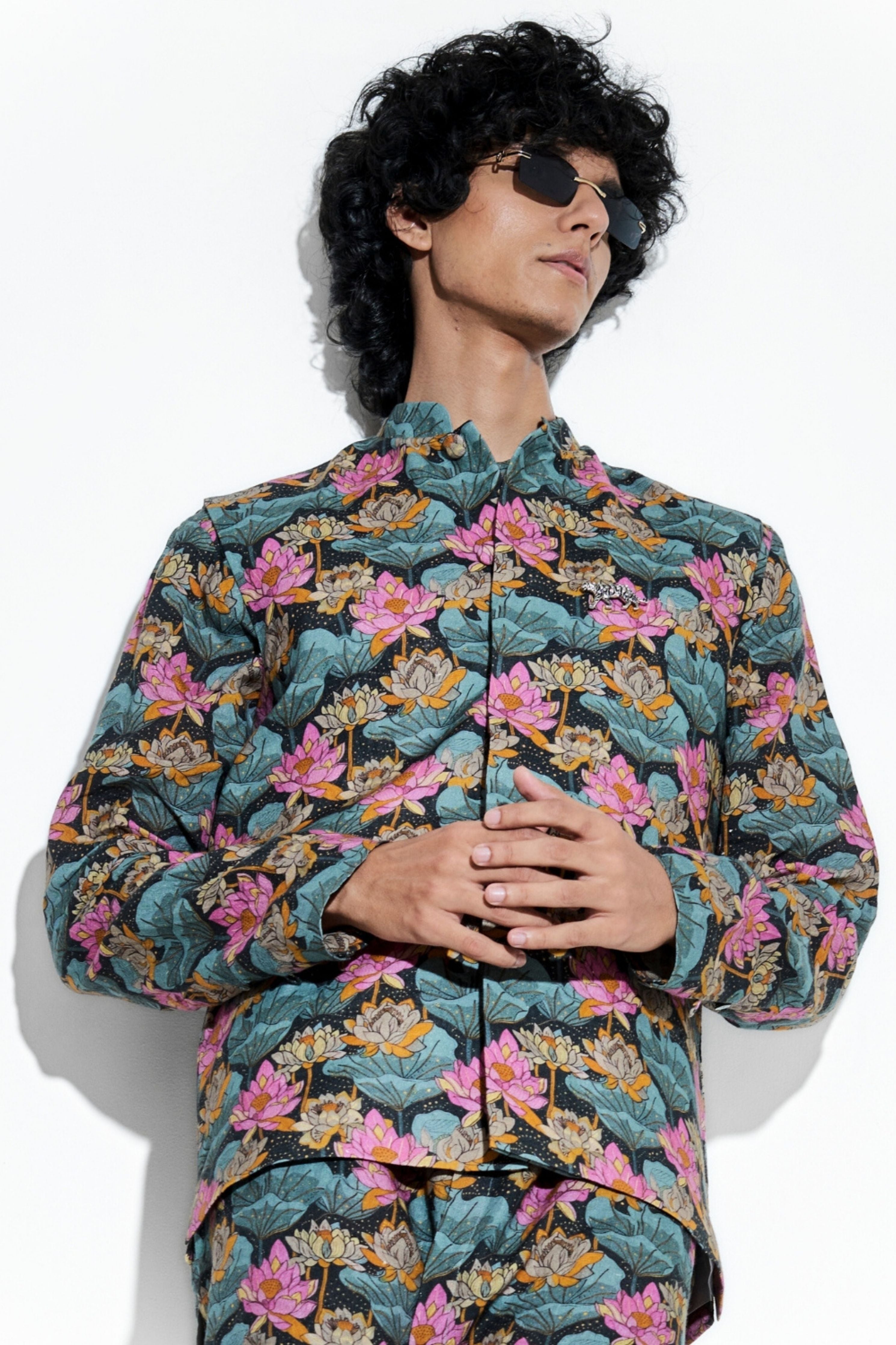 Nalin Printed Linen Bundi