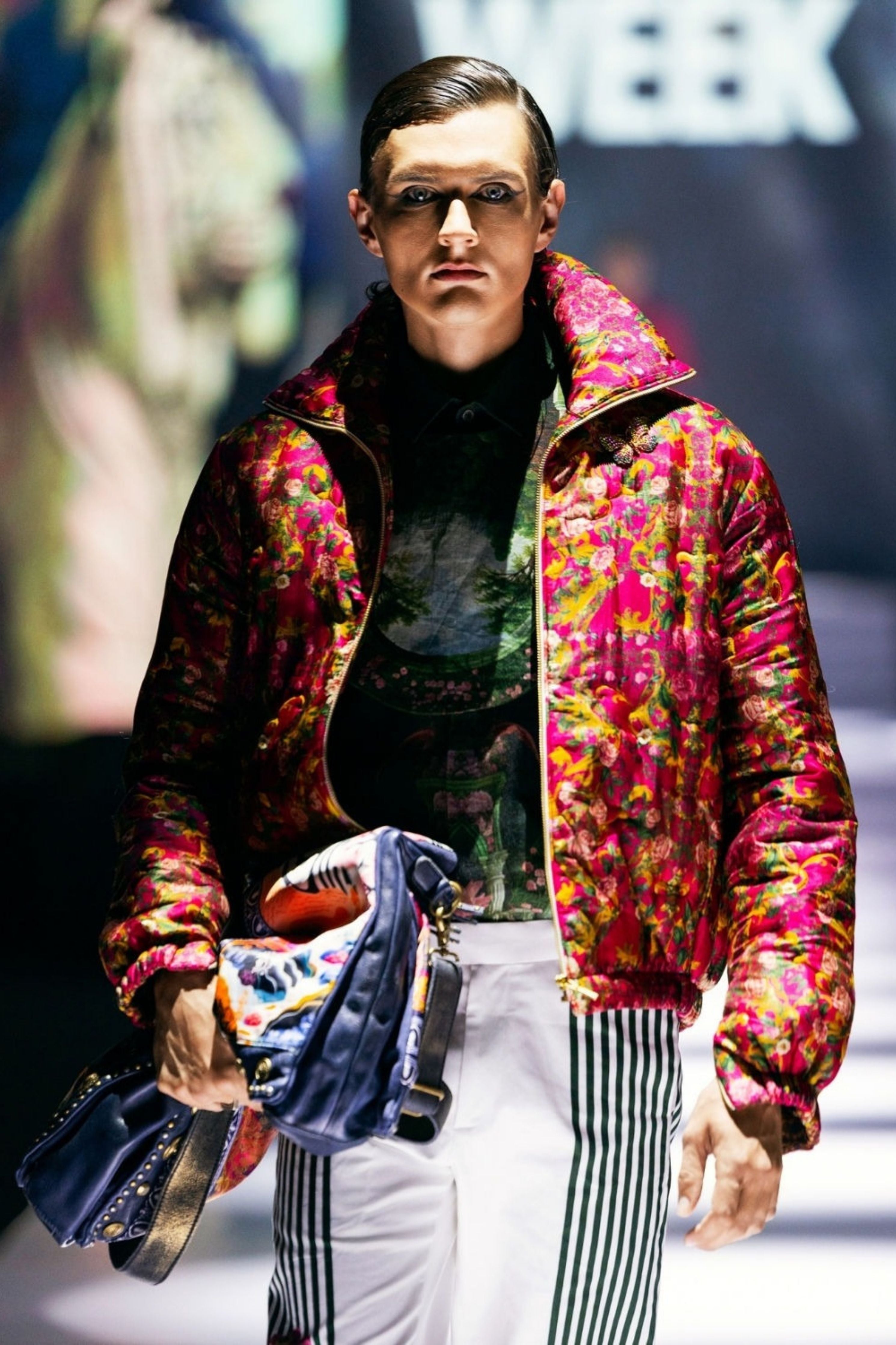 Mystic Silk Printed Parka