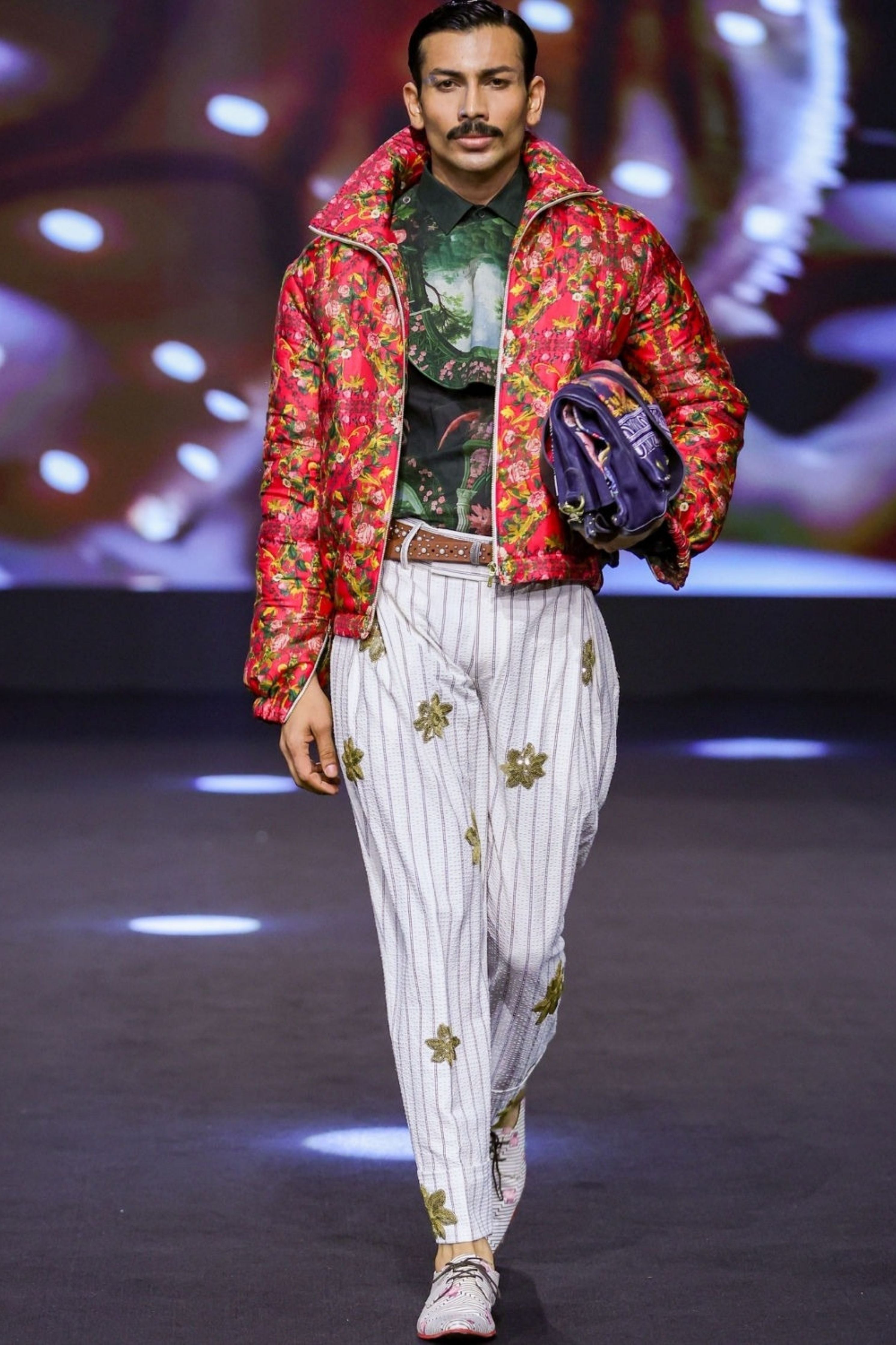 Mystic Silk Printed Parka